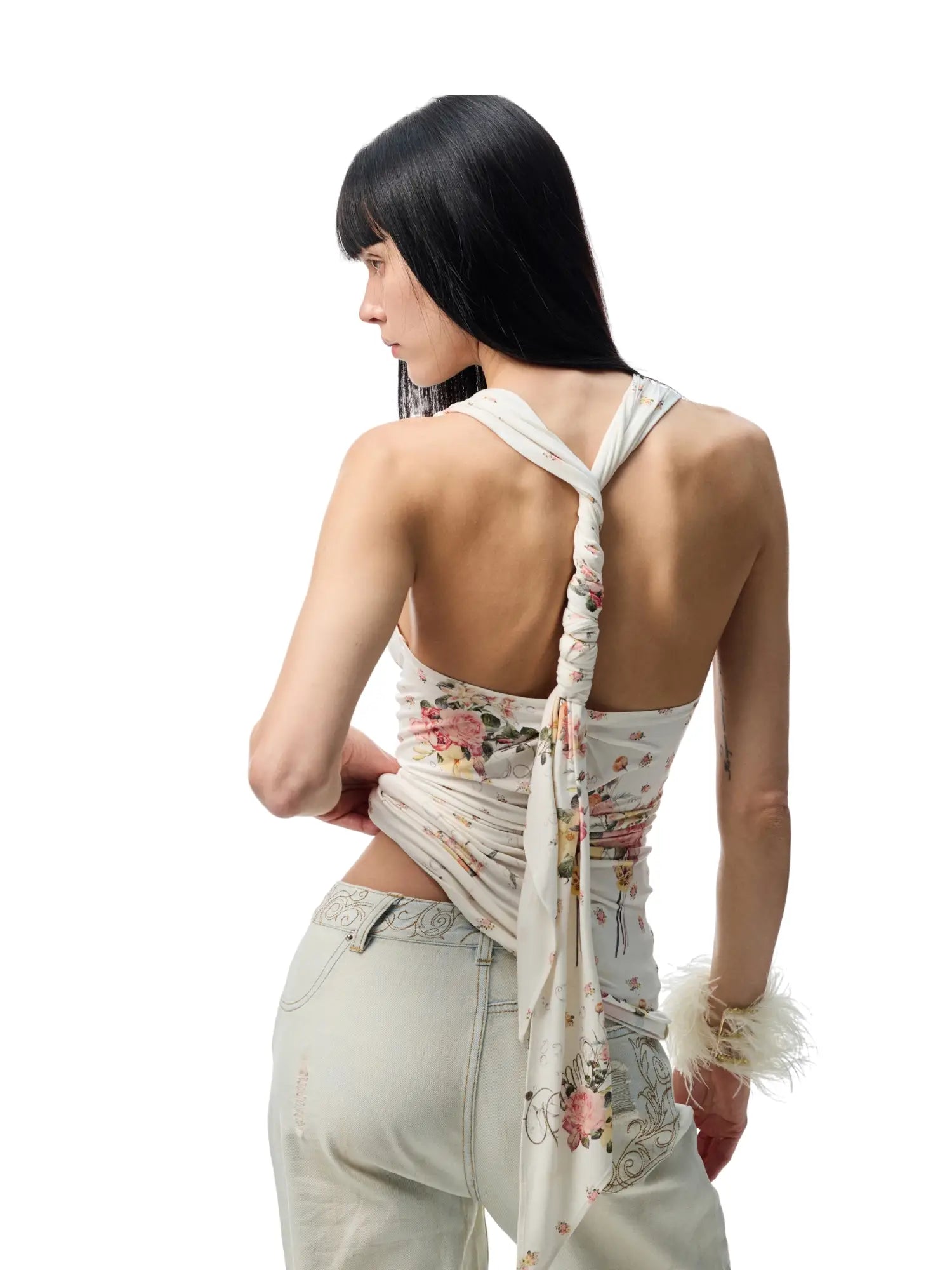 1Jinn Studio Tie-Back Cowl Tank Top | Canton Collective