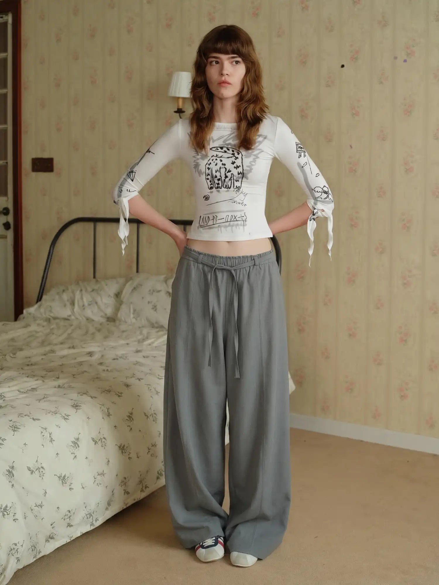 CantonCollective Design Tie-Front Oversized Balloon Pants | Canton Collective