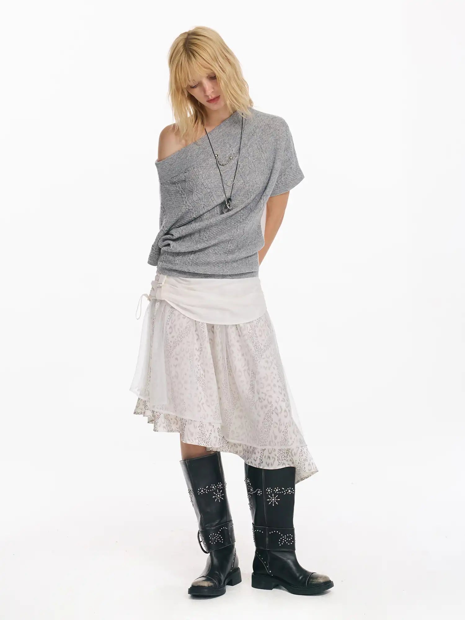 2th Desire Tiered Mesh Leopard Skirt | Canton Collective