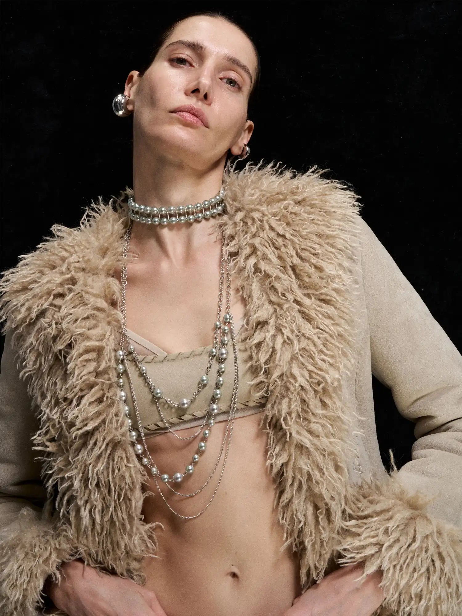 1Jinn M2M Tiered Pearl Chain Necklace | Canton Collective