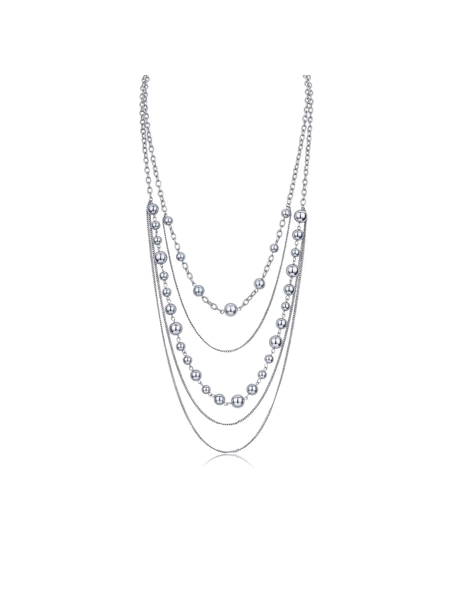 1Jinn M2M Tiered Pearl Chain Necklace | Canton Collective