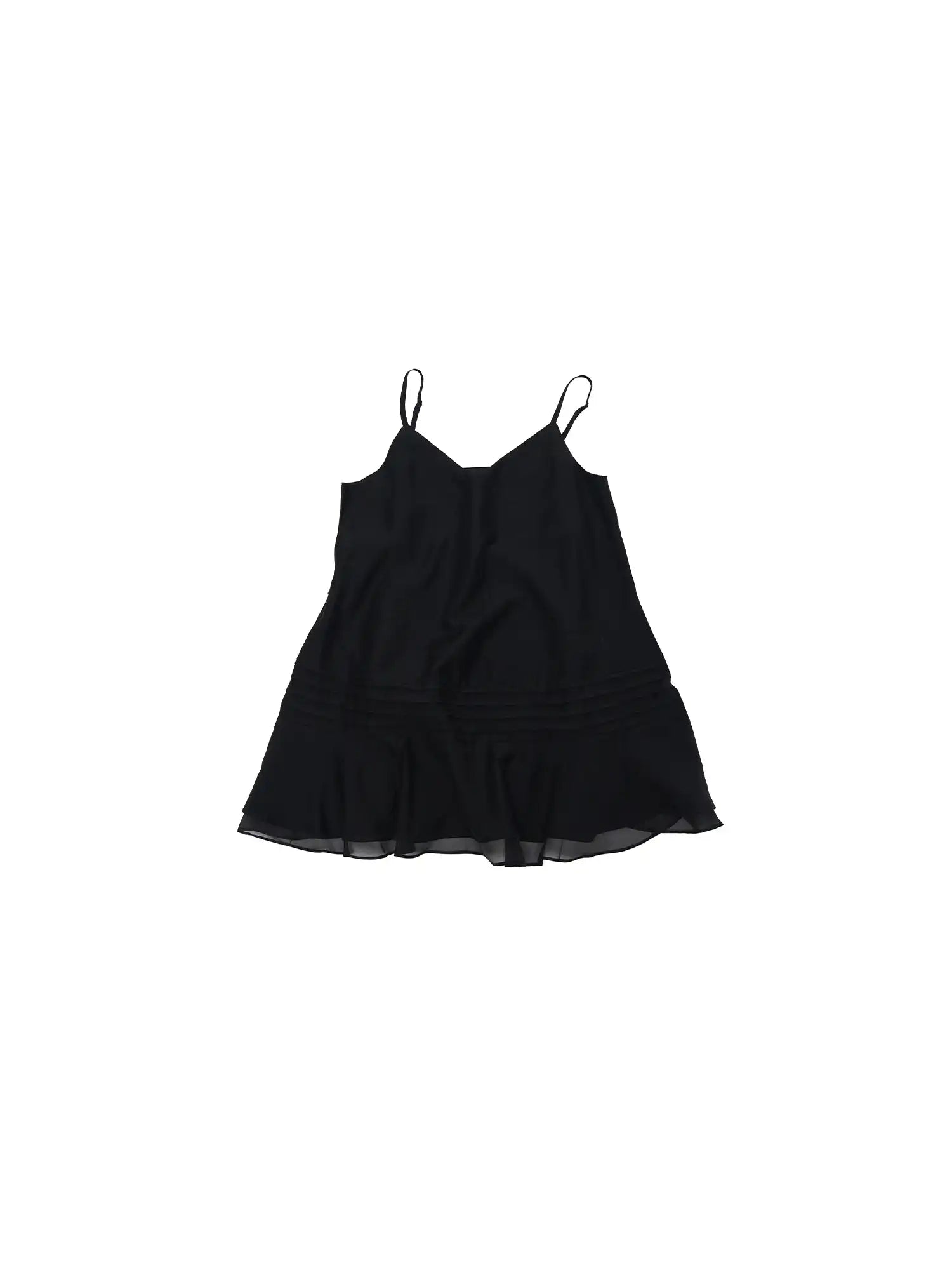 CantonCollective Design Tiered Ruffle Hem Slip Mini Dress | Canton Collective