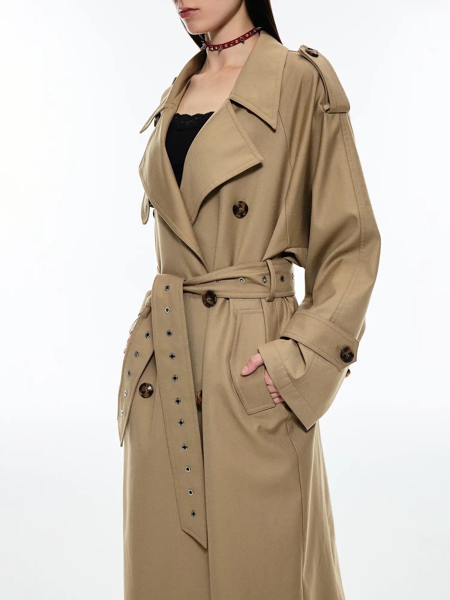 1Jinn Studio Timeless Belted Trench Coat | Canton Collective