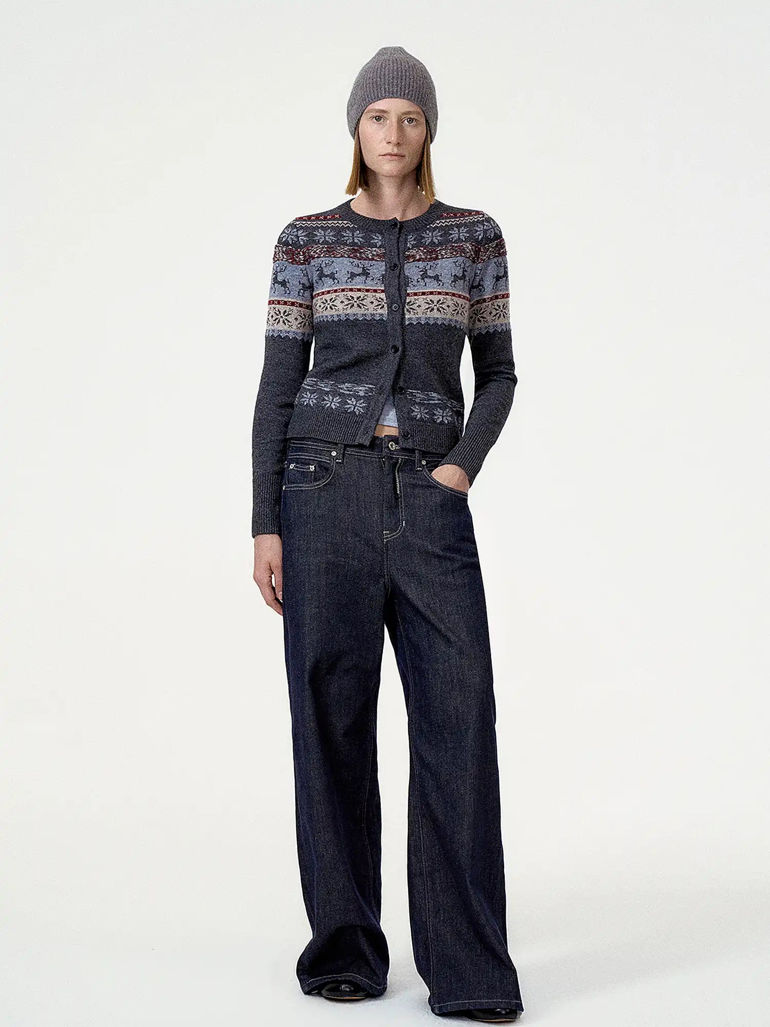 FIRST FLOOR Timeless Fair Isle Cardigan | Canton Collective