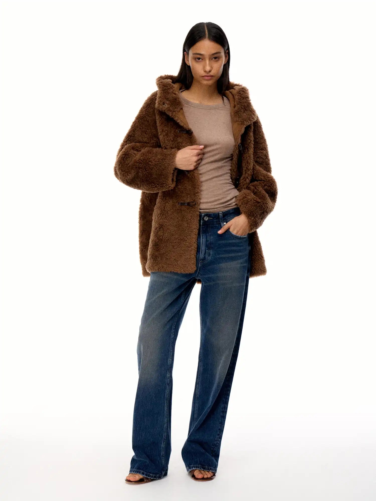 FirstFloor Toggle Button Lambswool Hooded Jacket | Canton Collective