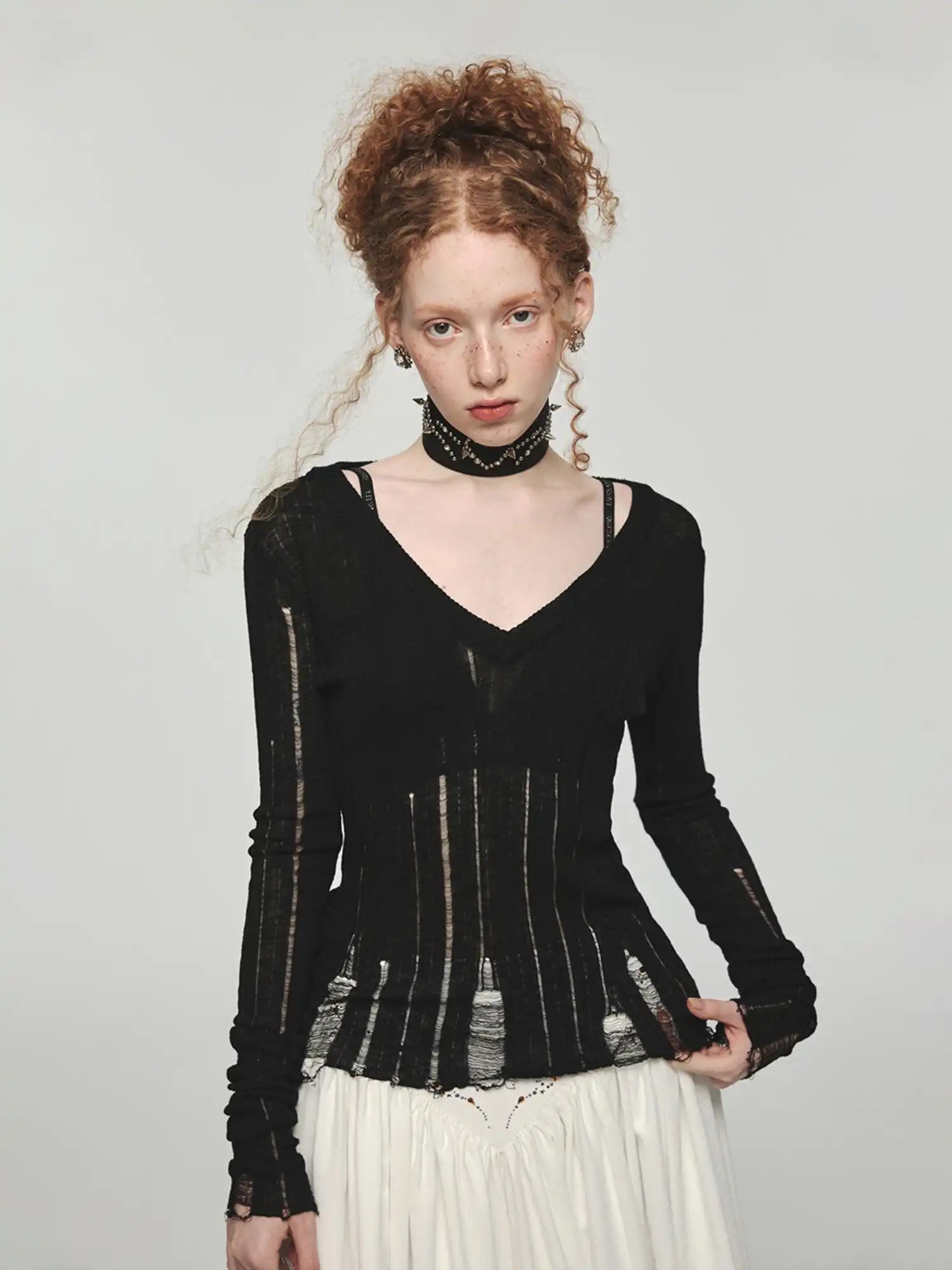 1Jinn Studio Torn Lines Knit Top | Canton Collective