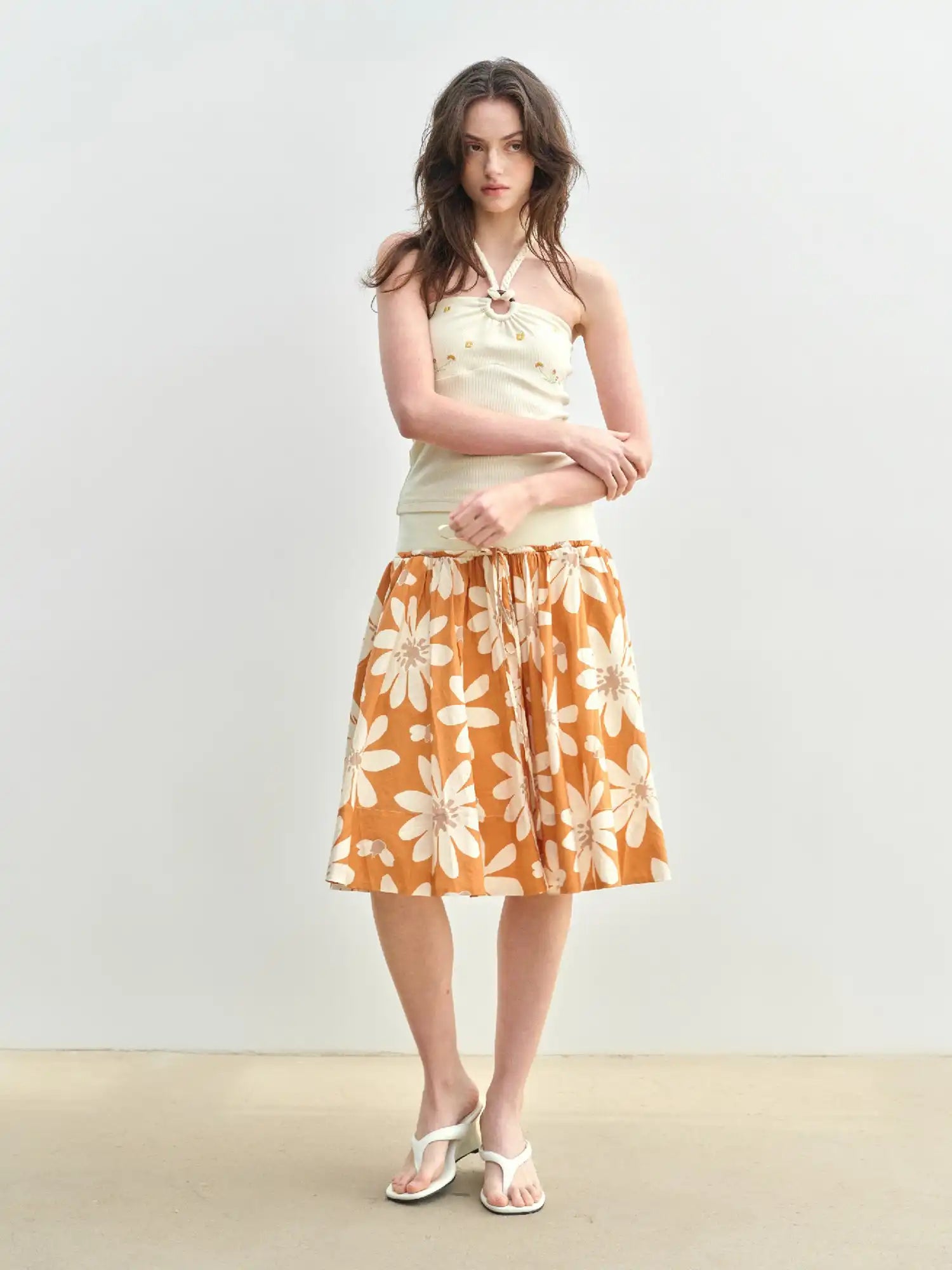Muse Naps Tropical Floral High Waisted Mini Skirt | Canton Collective