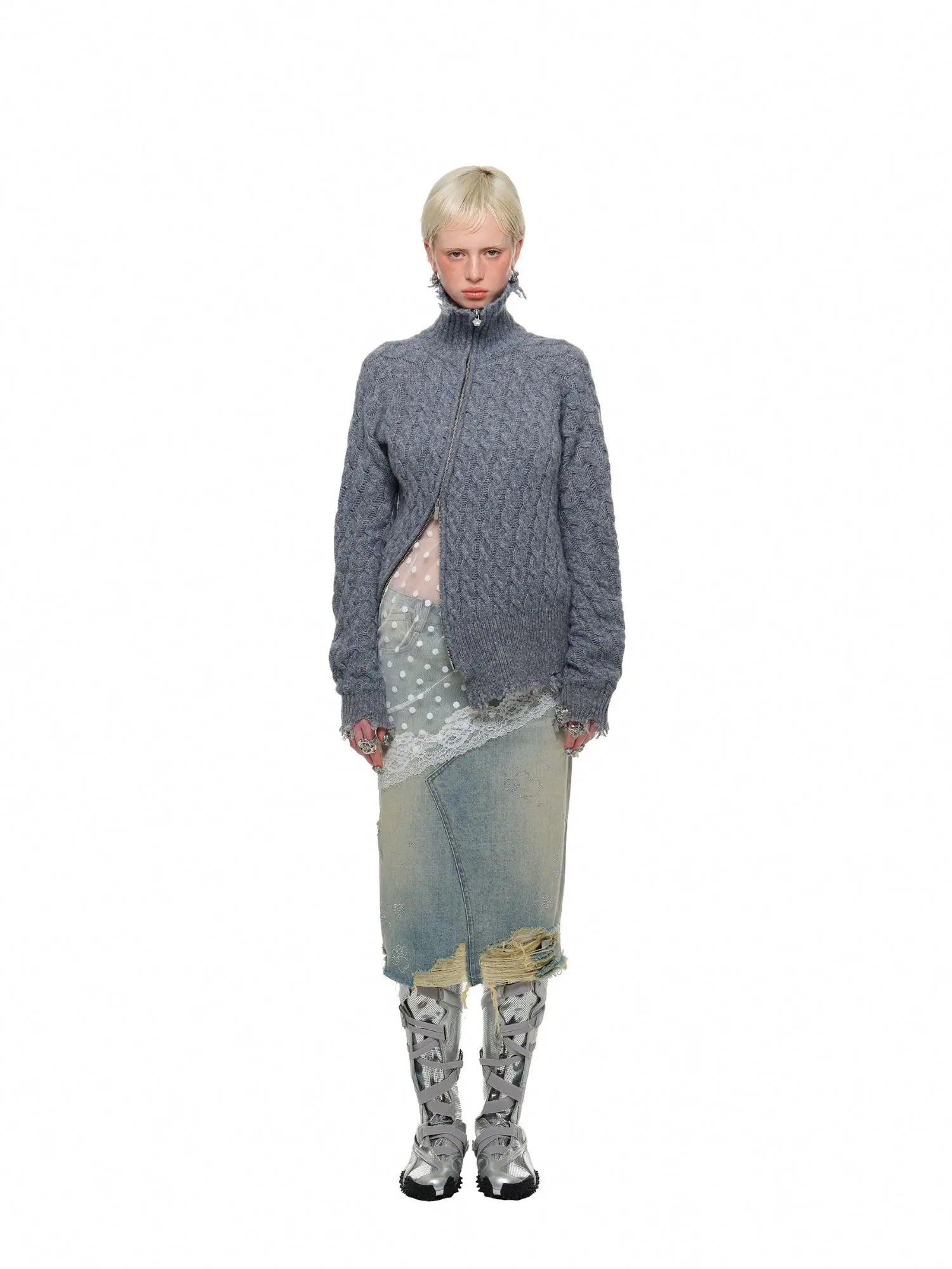 1Jinn Studio Twist Front Zip Knit | Canton Collective