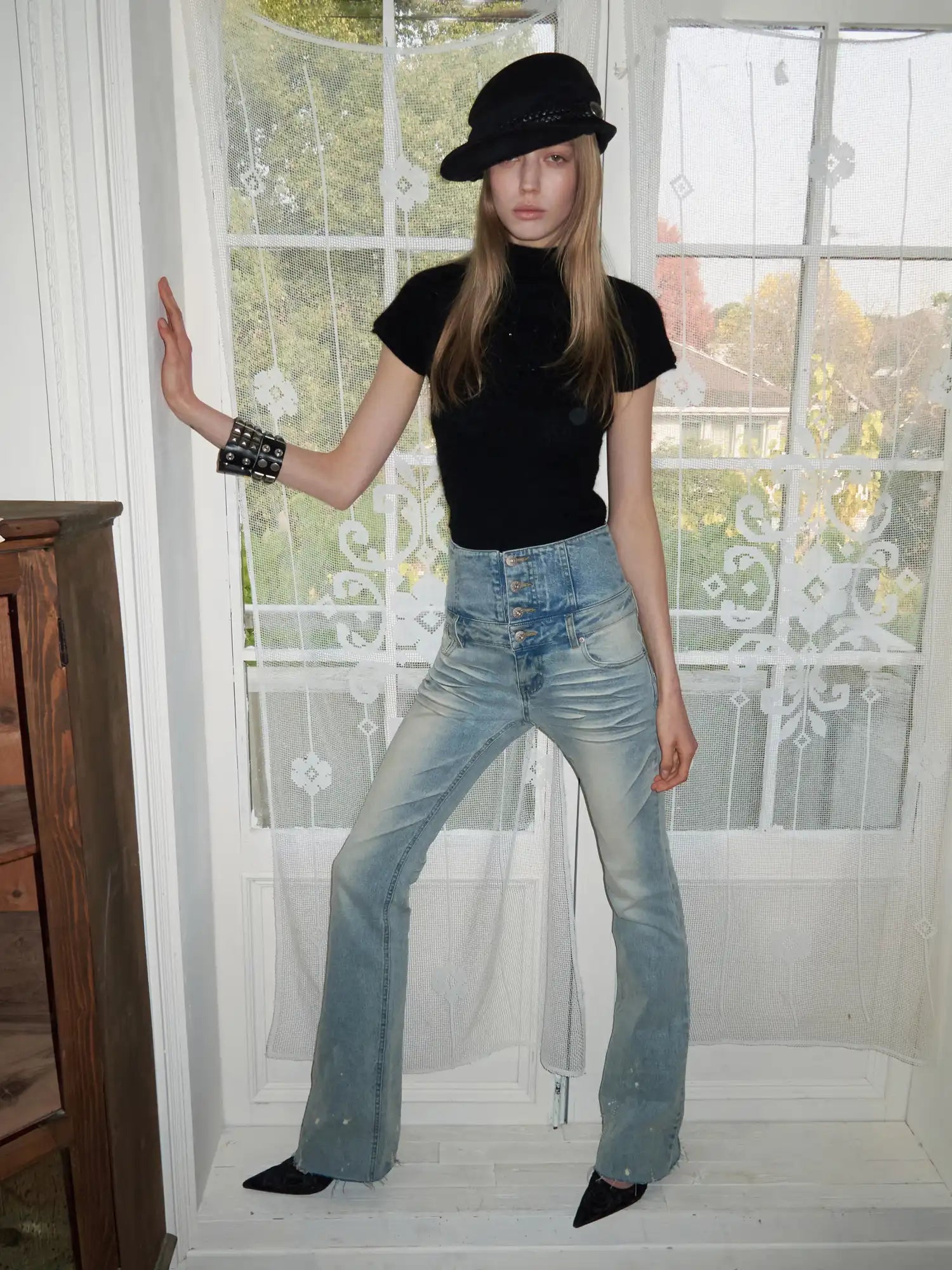 1Jinn Studio Valentine Sequin Short Sleeve Sweater Top | Canton Collective