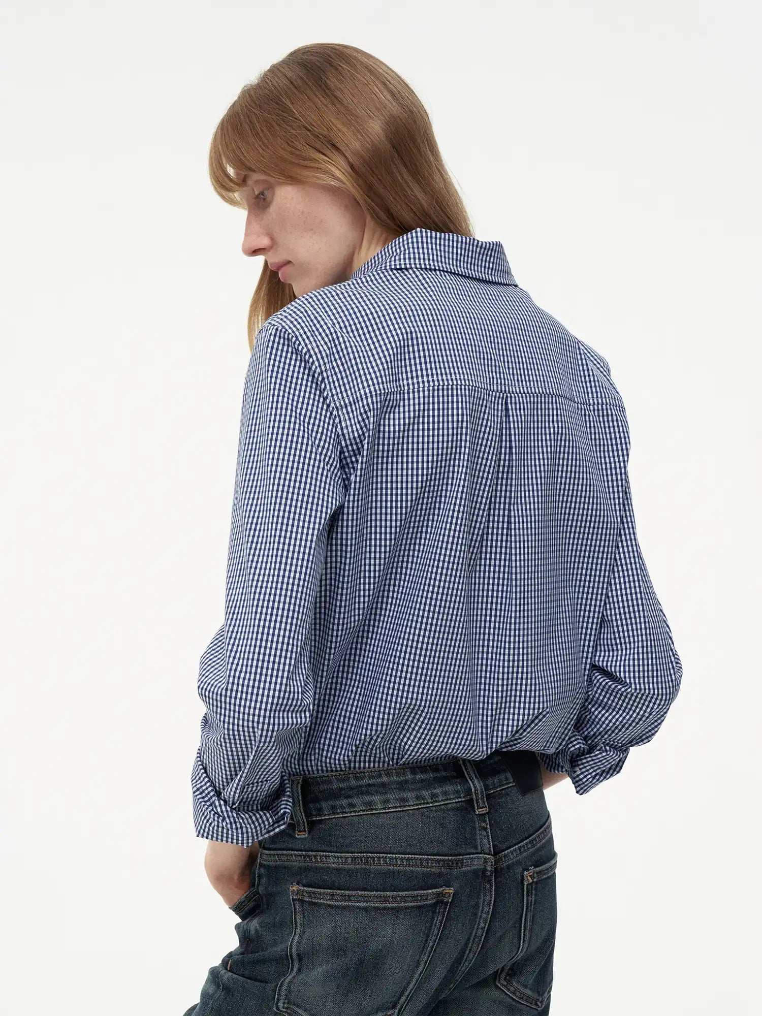 FIRST FLOOR Versatile Cotton Blend Gingham Shirt | Canton Collective