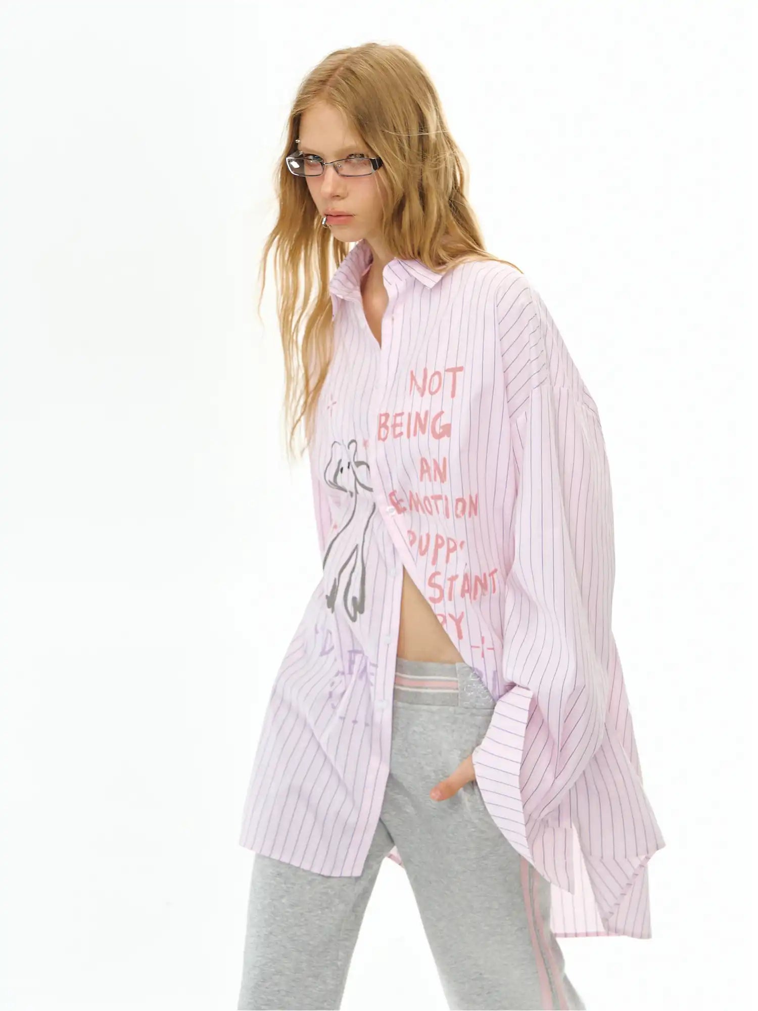 Deleteex Versatile Graffiti Stripe Shirt | Canton Collective