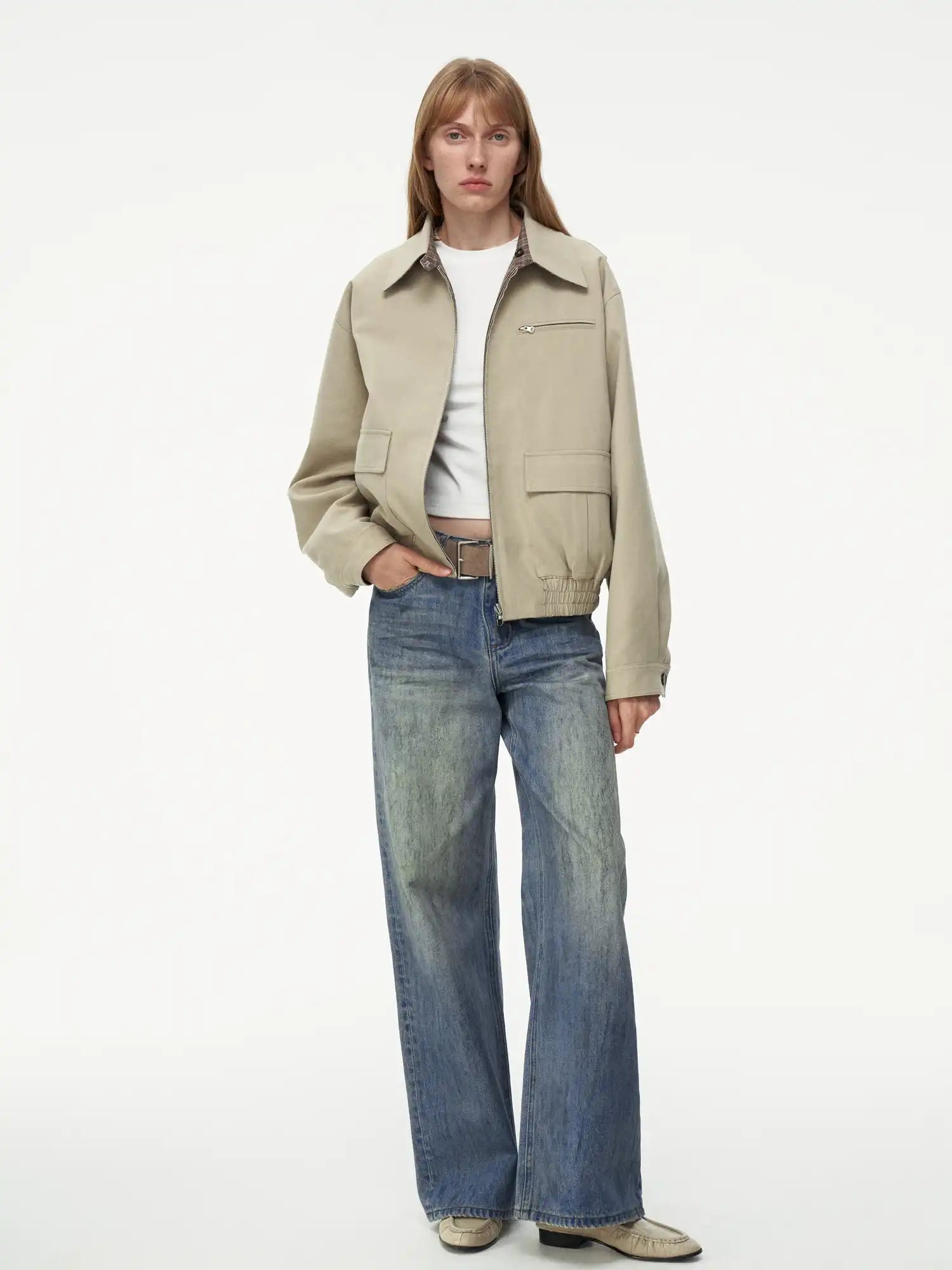 FIRST FLOOR Versatile Reversible Wool Flight Jacket | Canton Collective