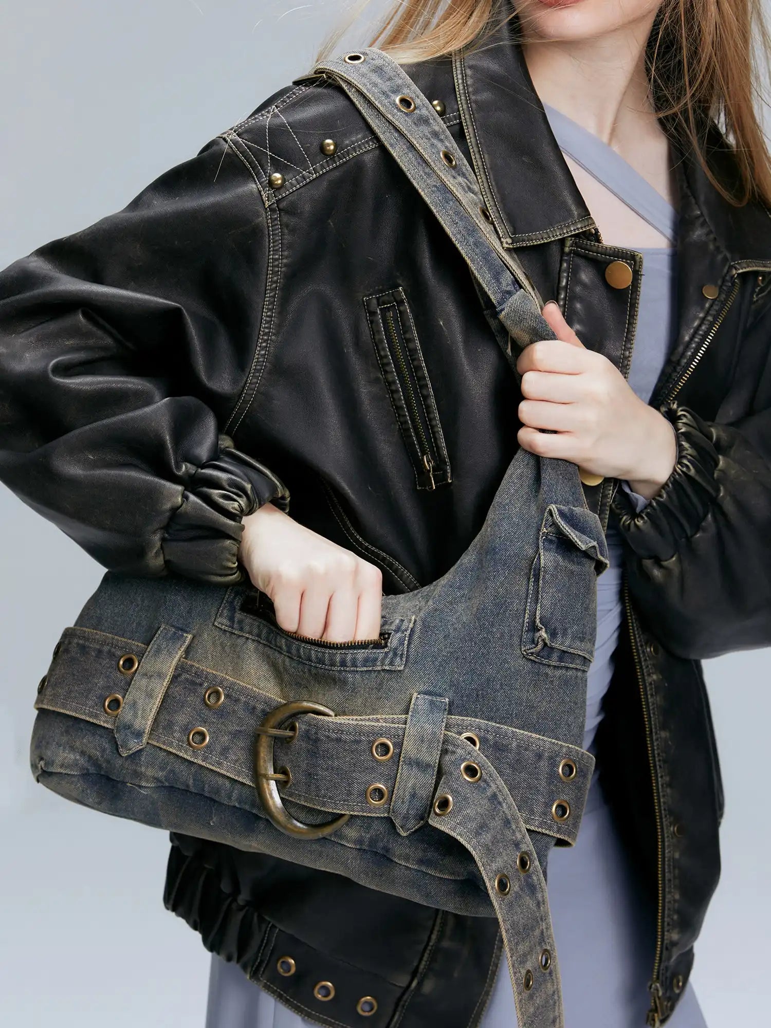 2th Desire Vintage-Inspired Y2K Denim Bag | Canton Collective