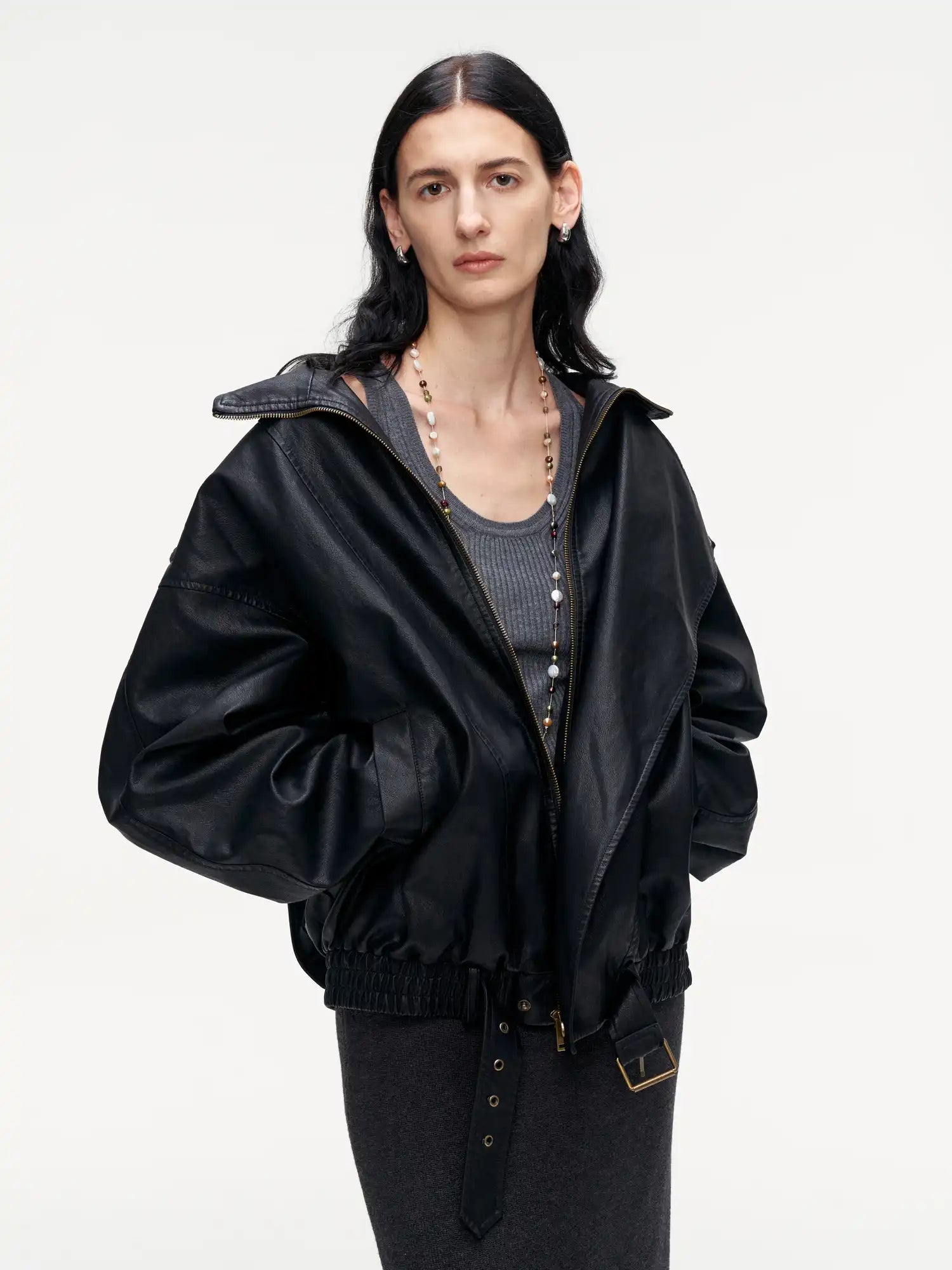 FIRST FLOOR Vintage Brown Leather Biker Jacket | Canton Collective