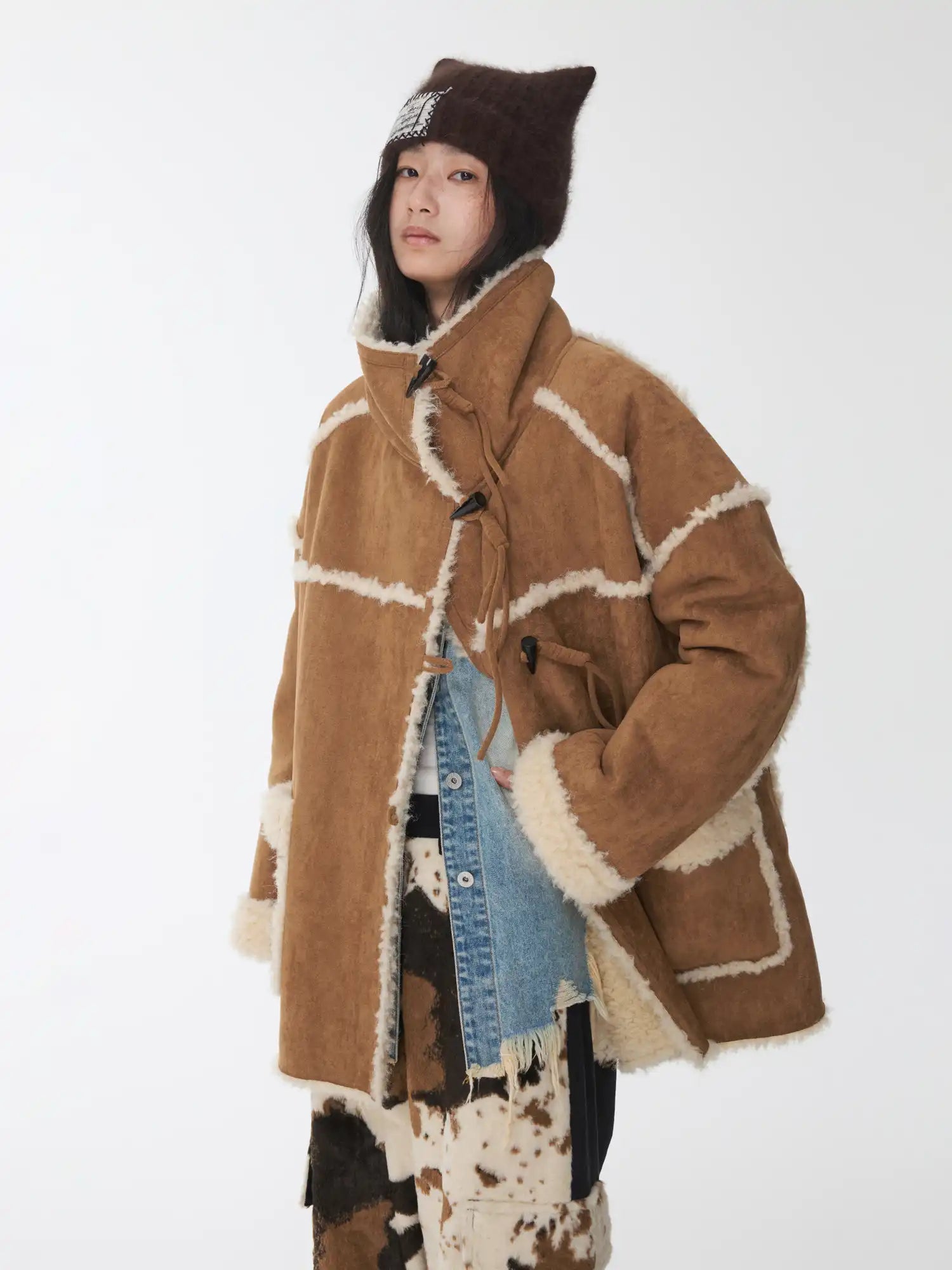 1Jinn Studio Vintage Cowhide-Pattern Capri Pants | Canton Collective