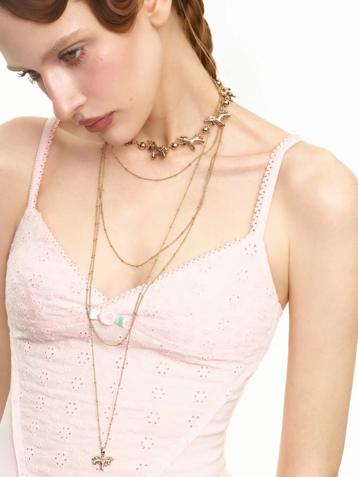 1Jinn M2M Vintage Layered Horse Medallion Long Pendant Necklace | Canton Collective