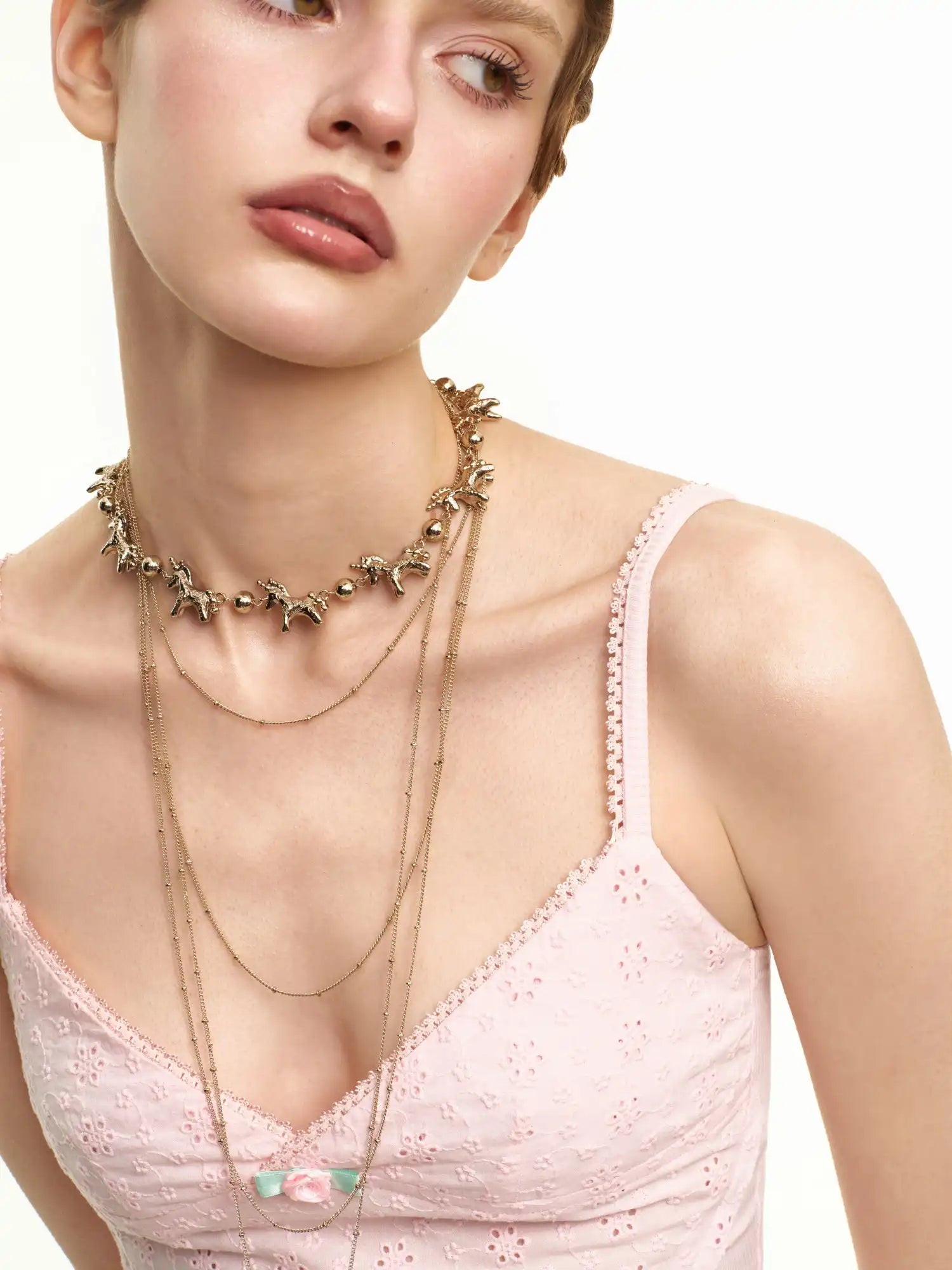 1Jinn M2M Vintage Layered Horse Medallion Long Pendant Necklace | Canton Collective