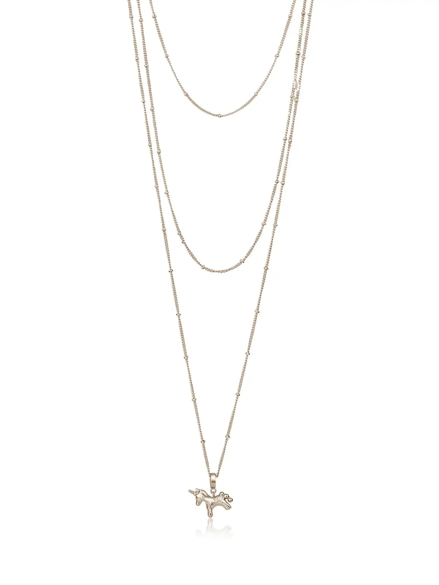 1Jinn M2M Vintage Layered Horse Medallion Long Pendant Necklace | Canton Collective