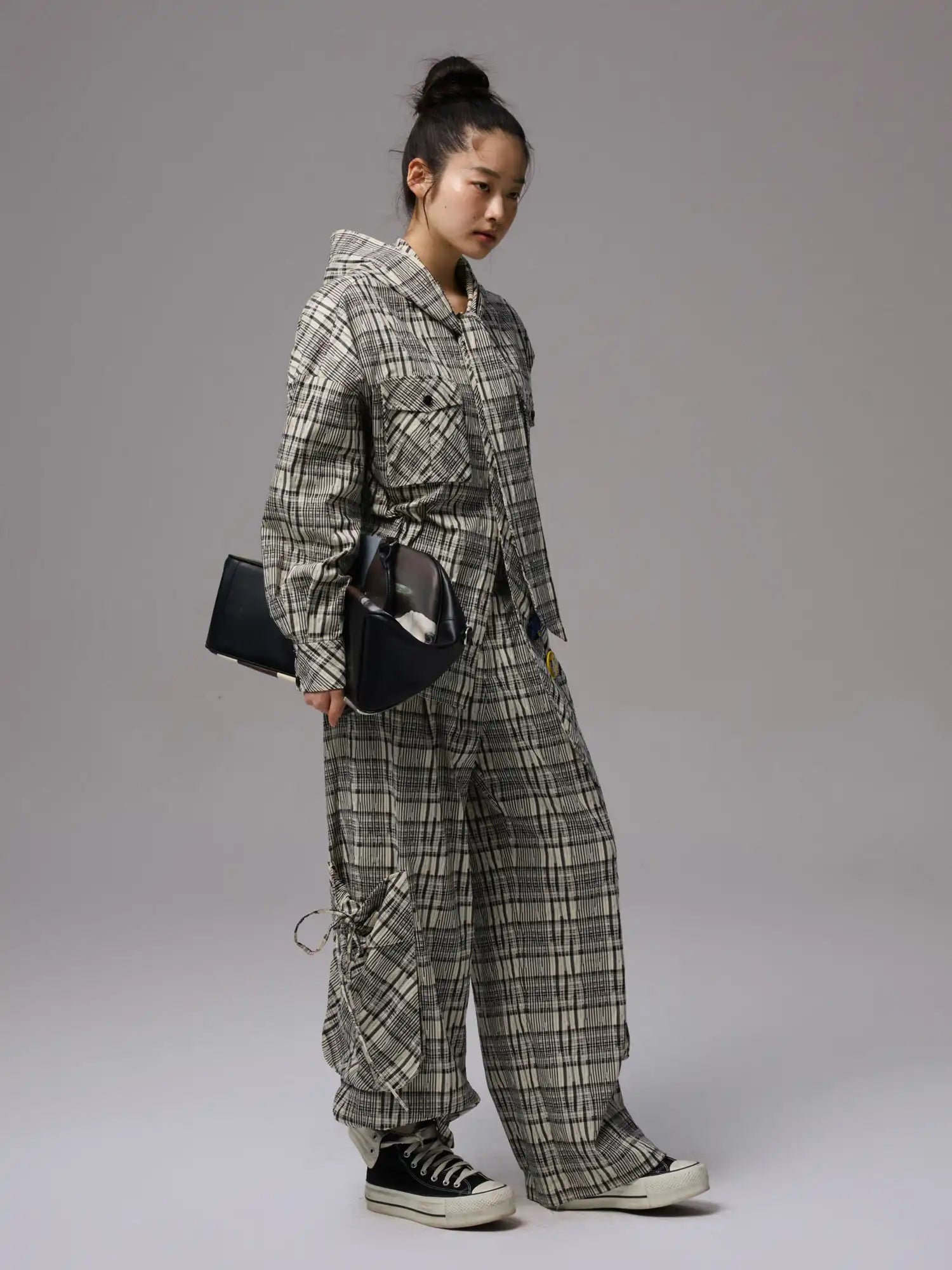 1Jinn Studio Vintage Plaid Baggy Pants | Canton Collective