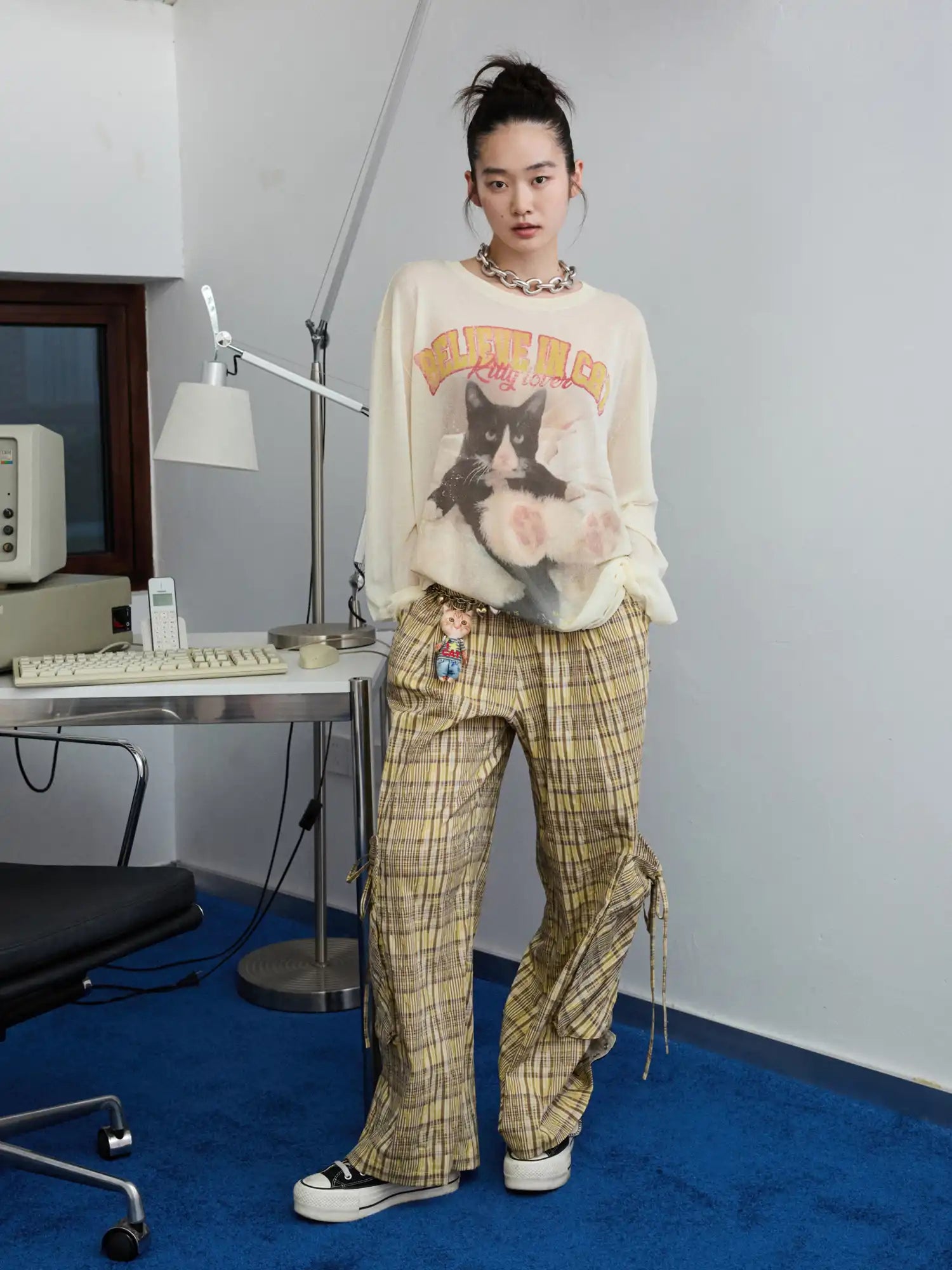 1Jinn Studio Vintage Plaid Baggy Pants | Canton Collective