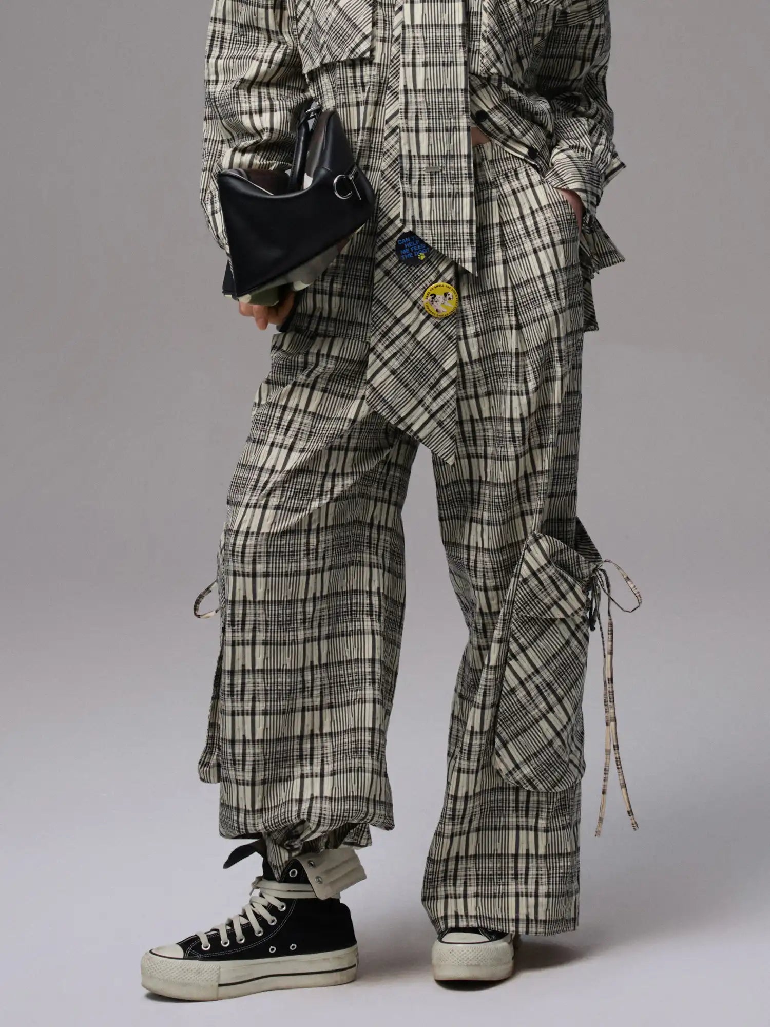 1Jinn Studio Vintage Plaid Baggy Pants | Canton Collective