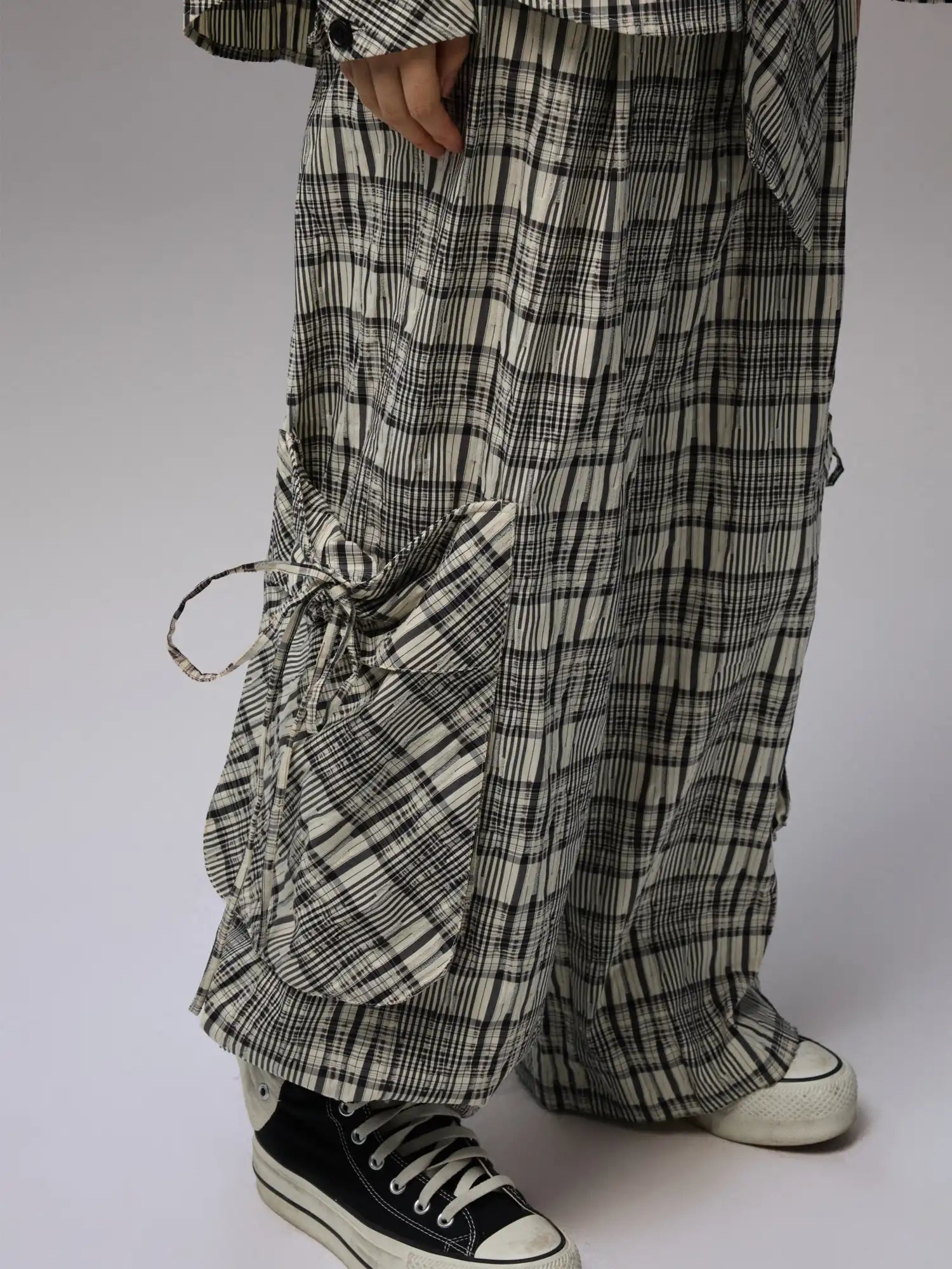 1Jinn Studio Vintage Plaid Baggy Pants | Canton Collective