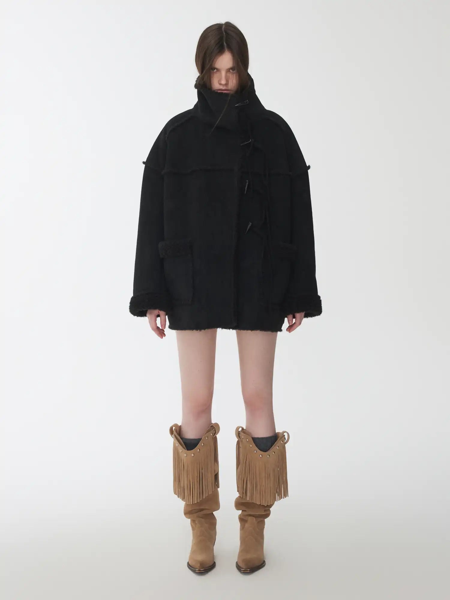 1Jinn Studio Vintage Shearling Toggle Coat | Canton Collective