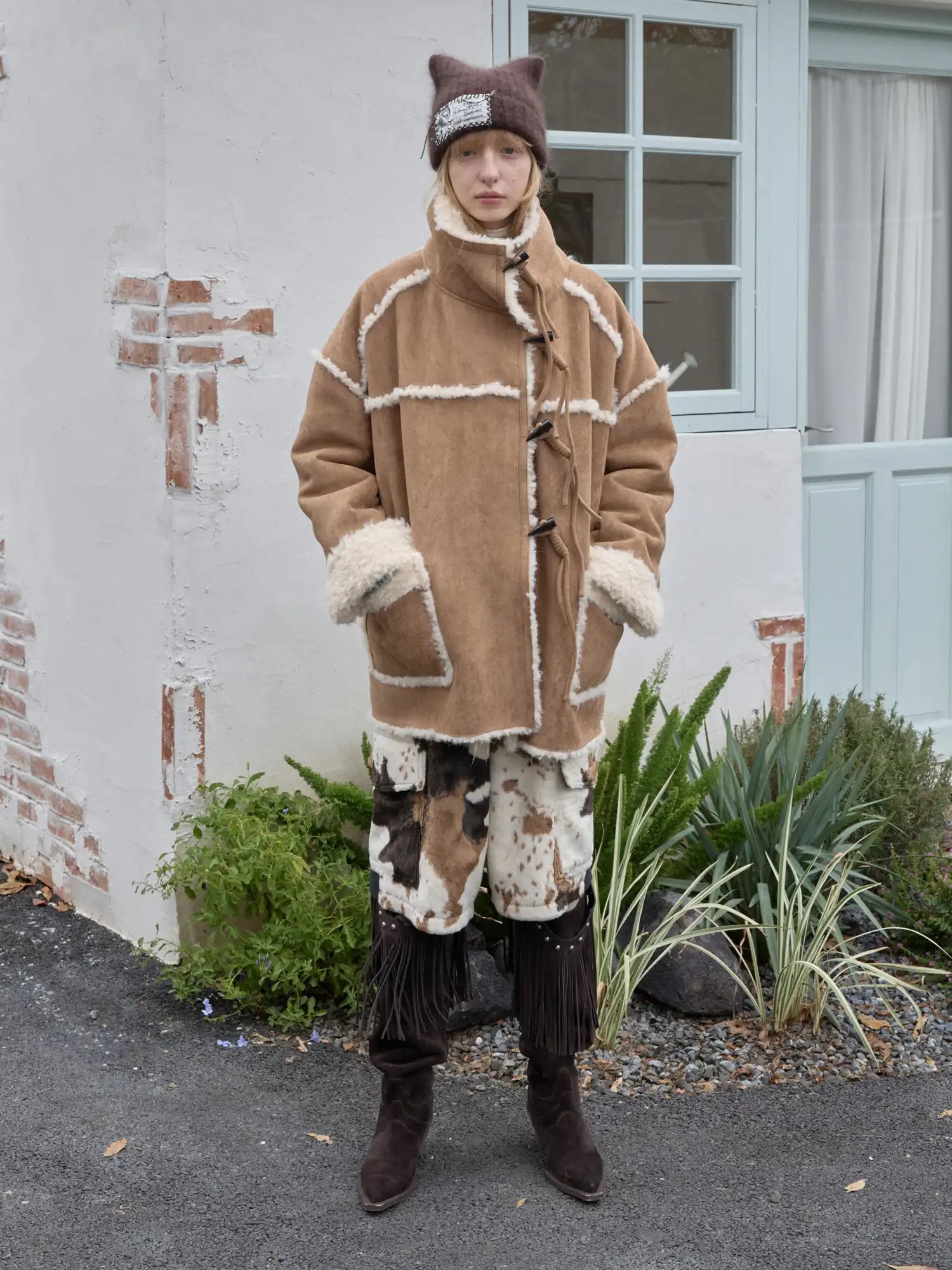 1Jinn Studio Vintage Shearling Toggle Coat | Canton Collective