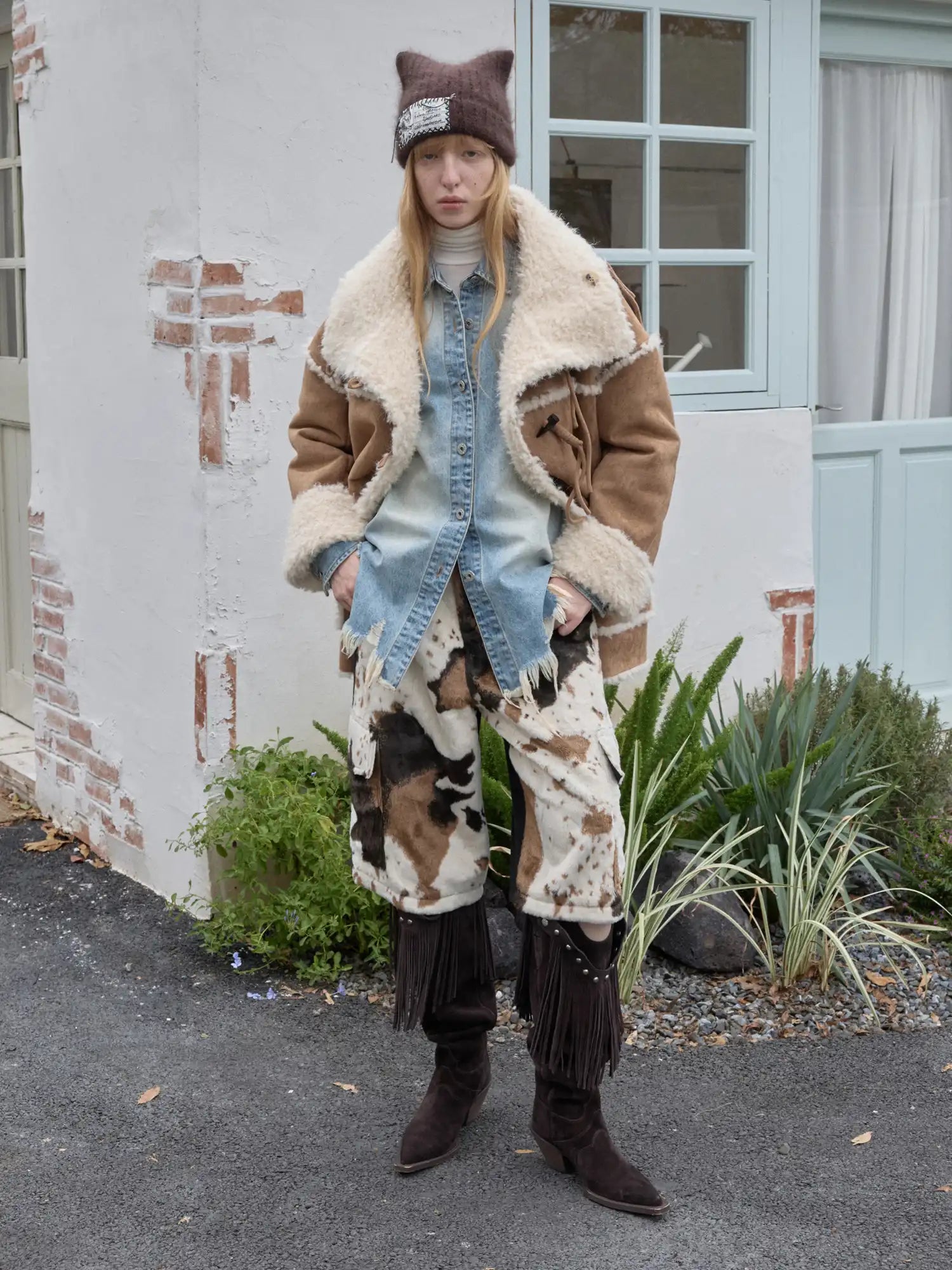 1Jinn Studio Vintage Shearling Toggle Coat | Canton Collective