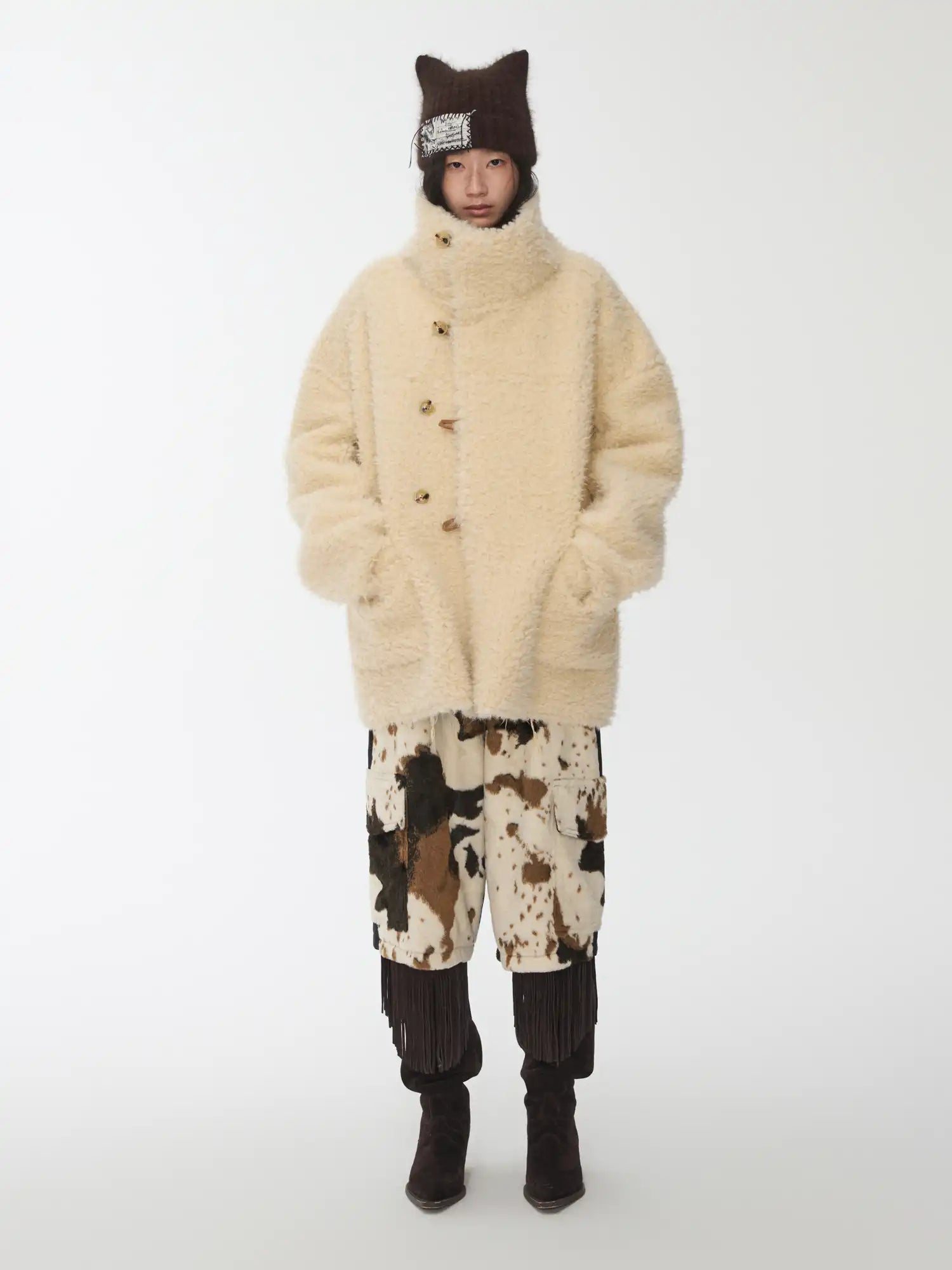 1Jinn Studio Vintage Shearling Toggle Coat | Canton Collective