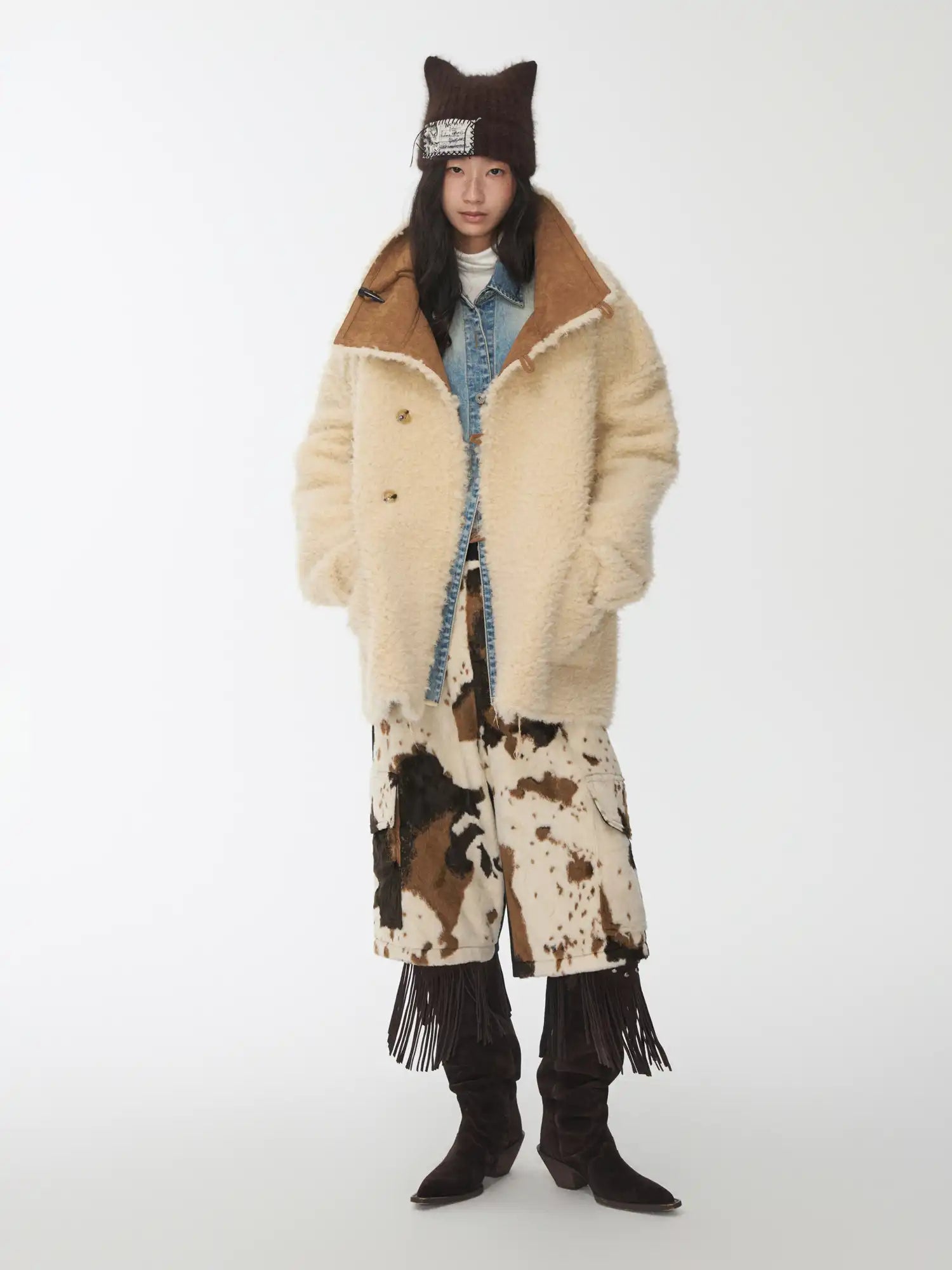 1Jinn Studio Vintage Shearling Toggle Coat | Canton Collective
