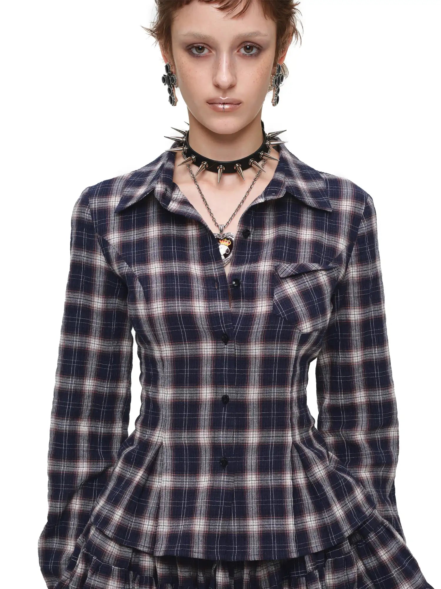 1Jinn Studio Vintage Tailored Plaid Button Up Shirt | Canton Collective
