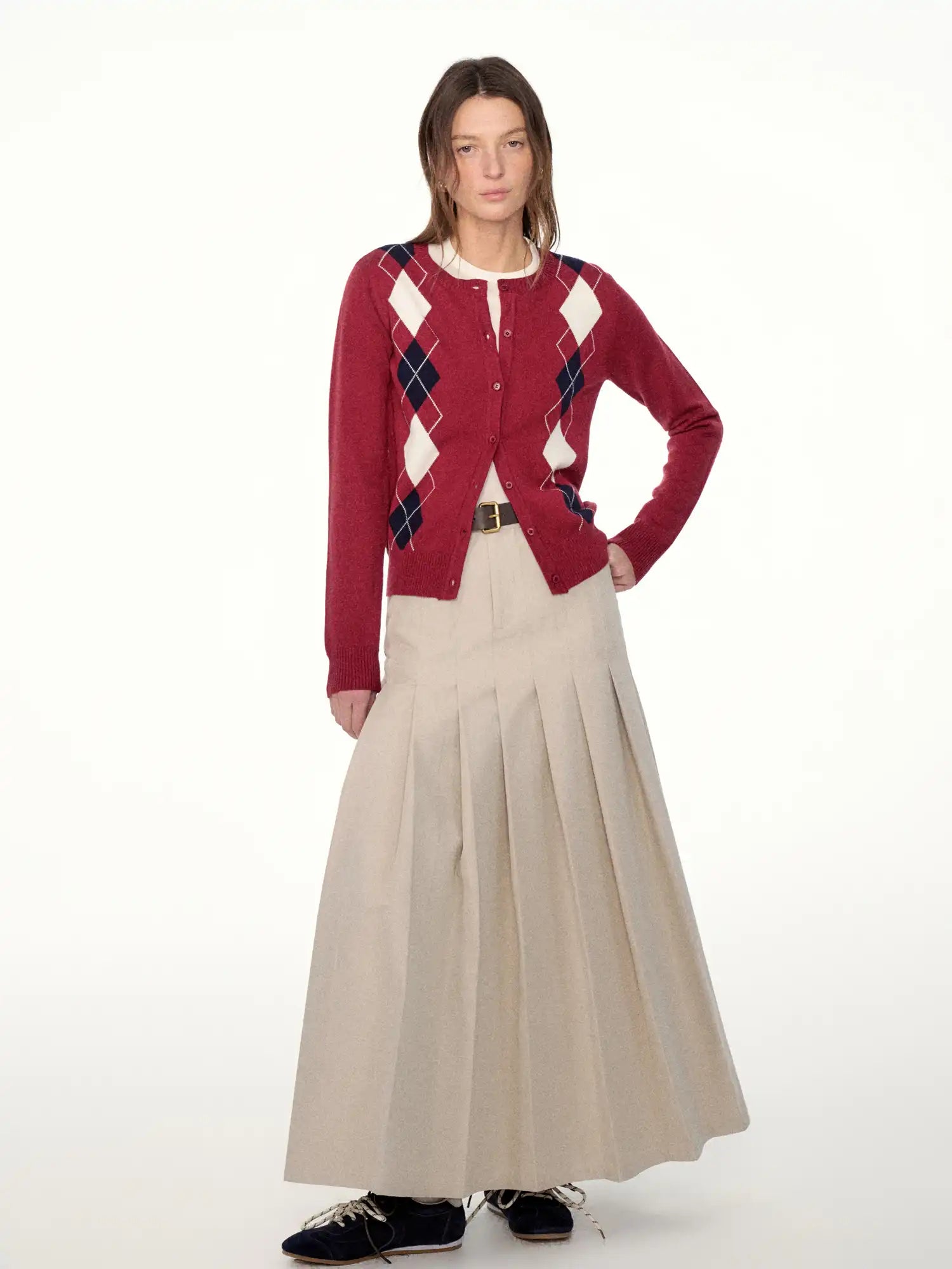 FIRST FLOOR Vintage Wool Argyle Knit Cardigan | Canton Collective