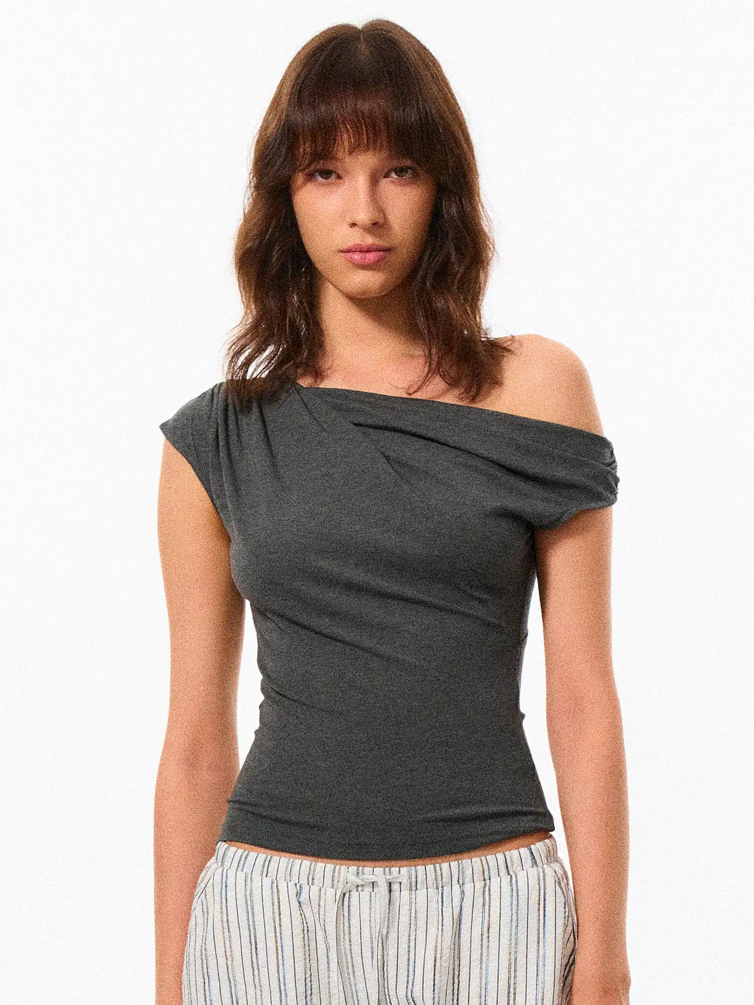 FirstFloor Waist-Cinching Off-Shoulder Top | Canton Collective