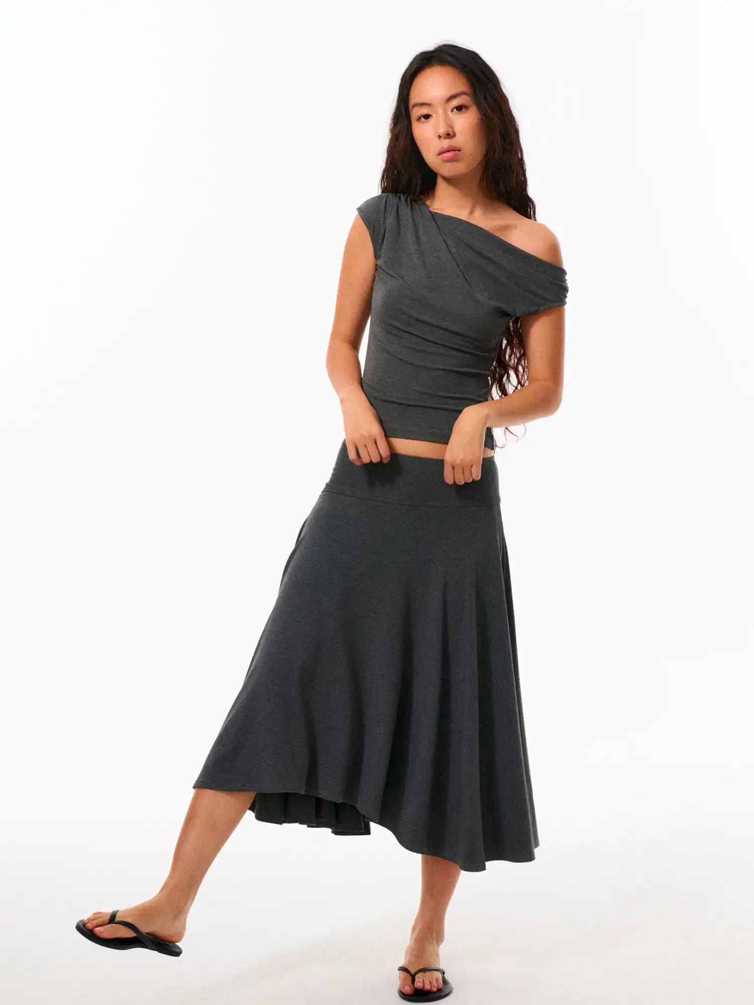 FirstFloor Waist-Cinching Off-Shoulder Top | Canton Collective