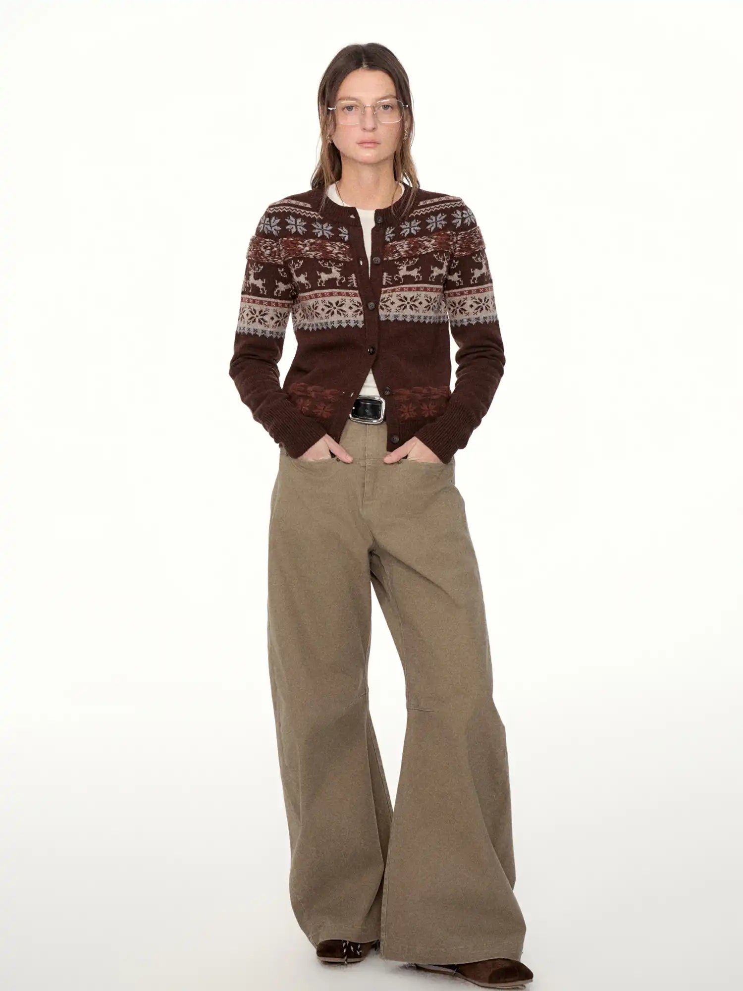 FIRST FLOOR Wash Curved-Cut Wide-Leg Pants | Canton Collective