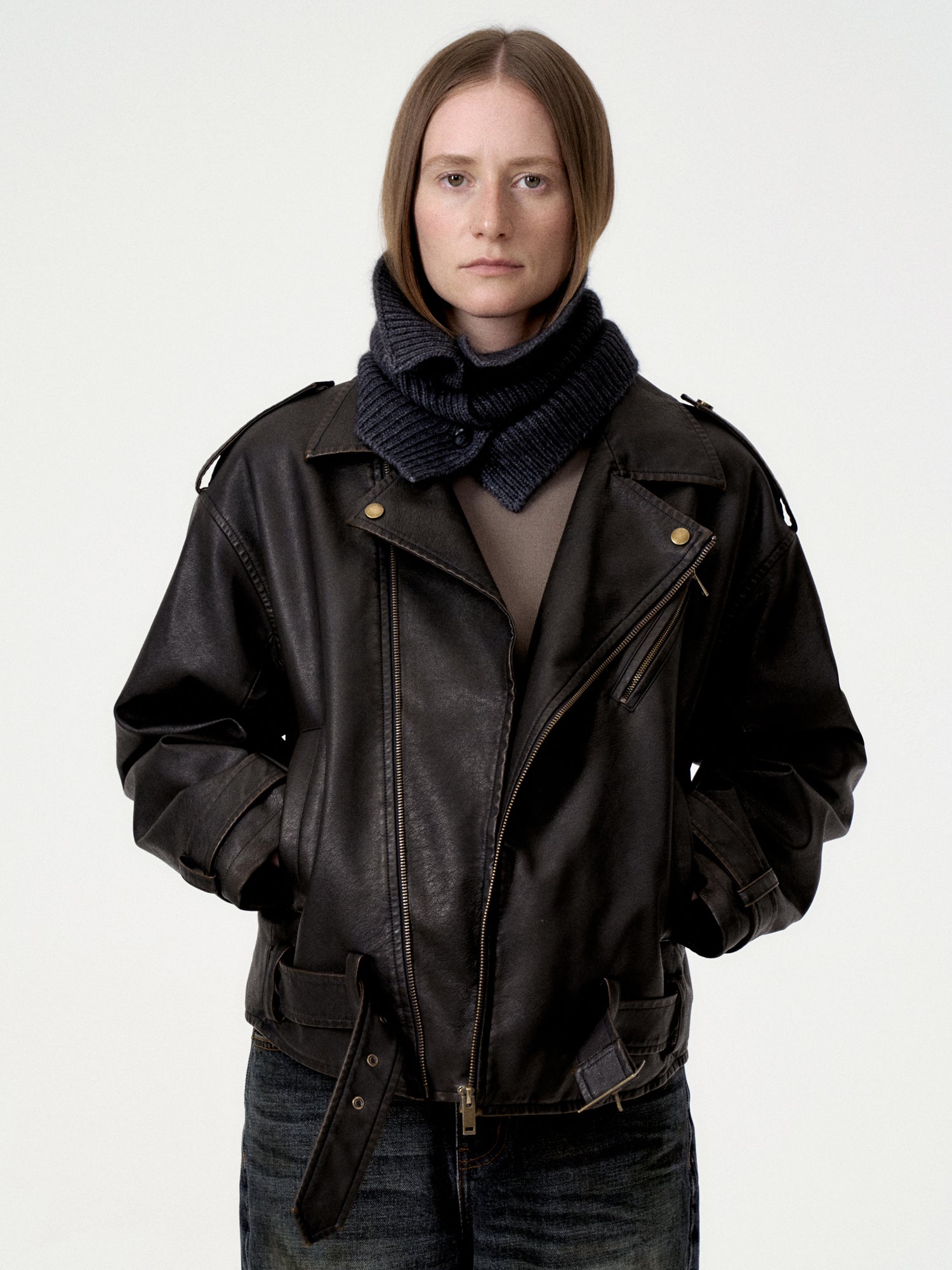 First Floor Washed Moto Jacket | Canton Collective