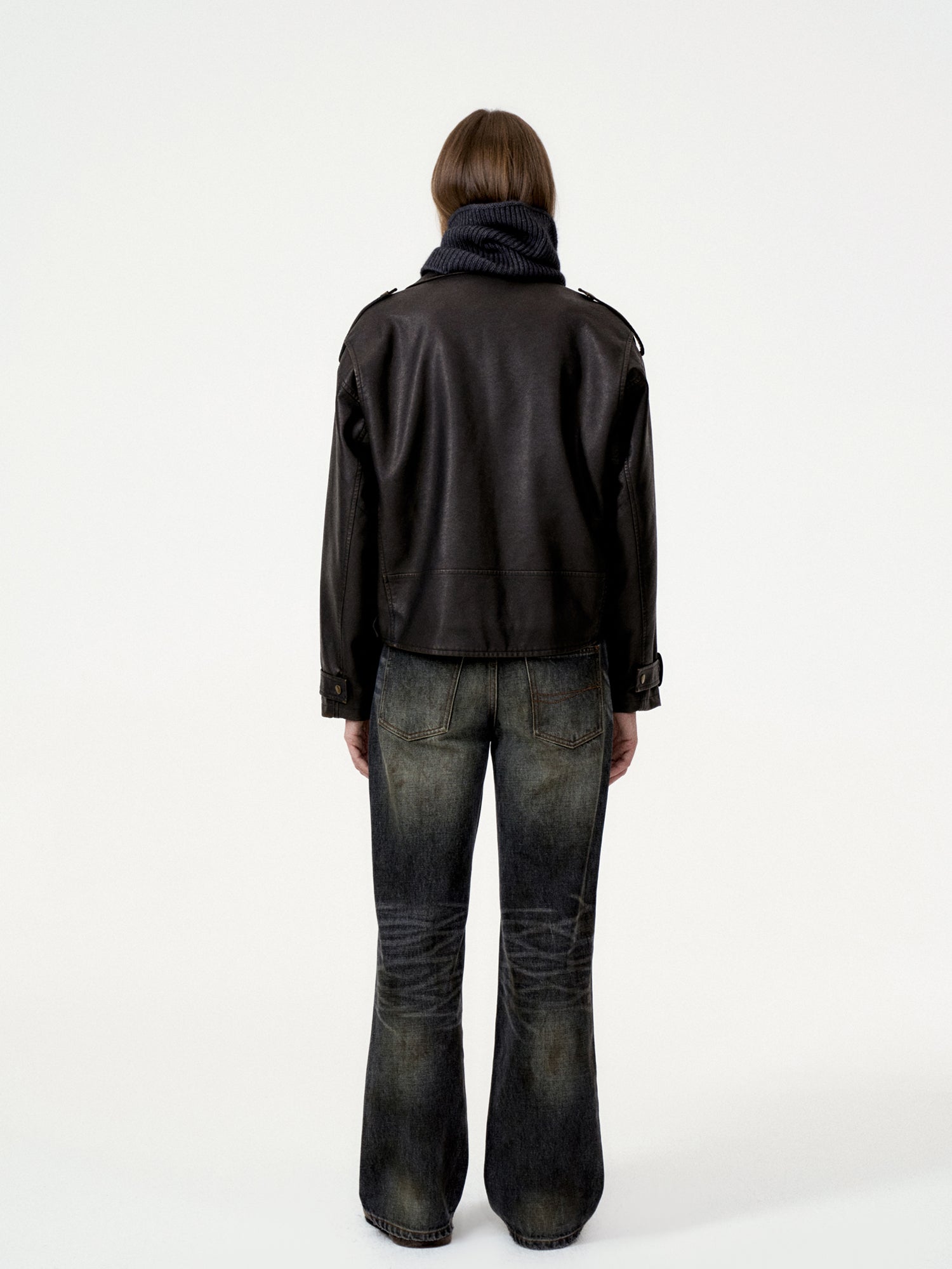 First Floor Washed Moto Jacket | Canton Collective