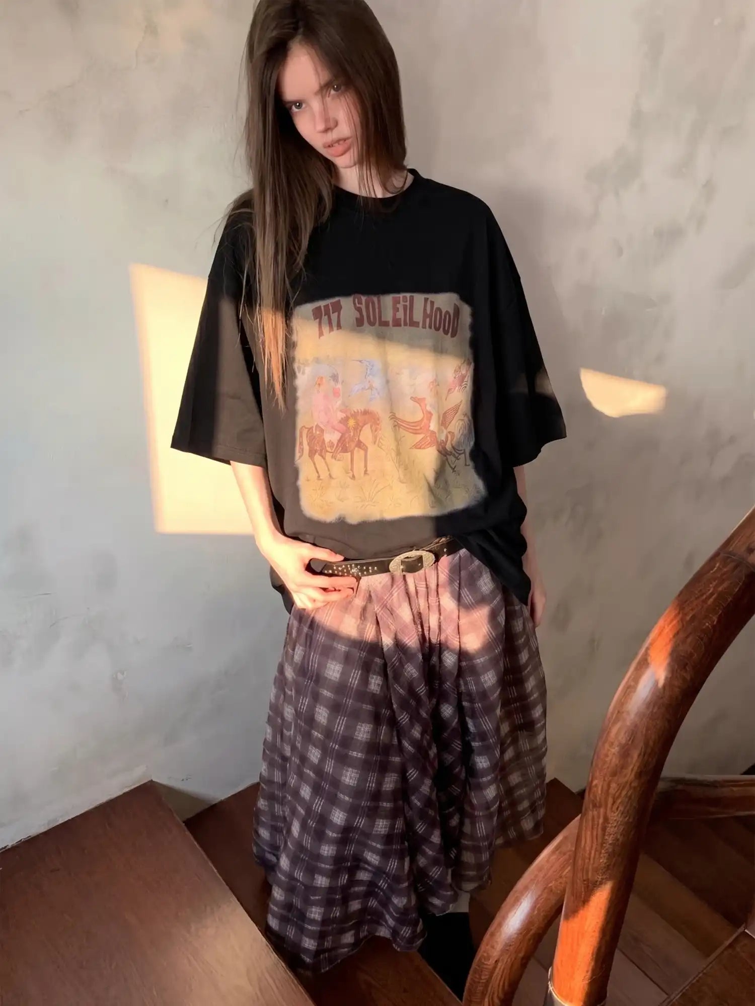 CantonCollective Design Western Graphic Oversized Cotton T-Shirt | Canton Collective
