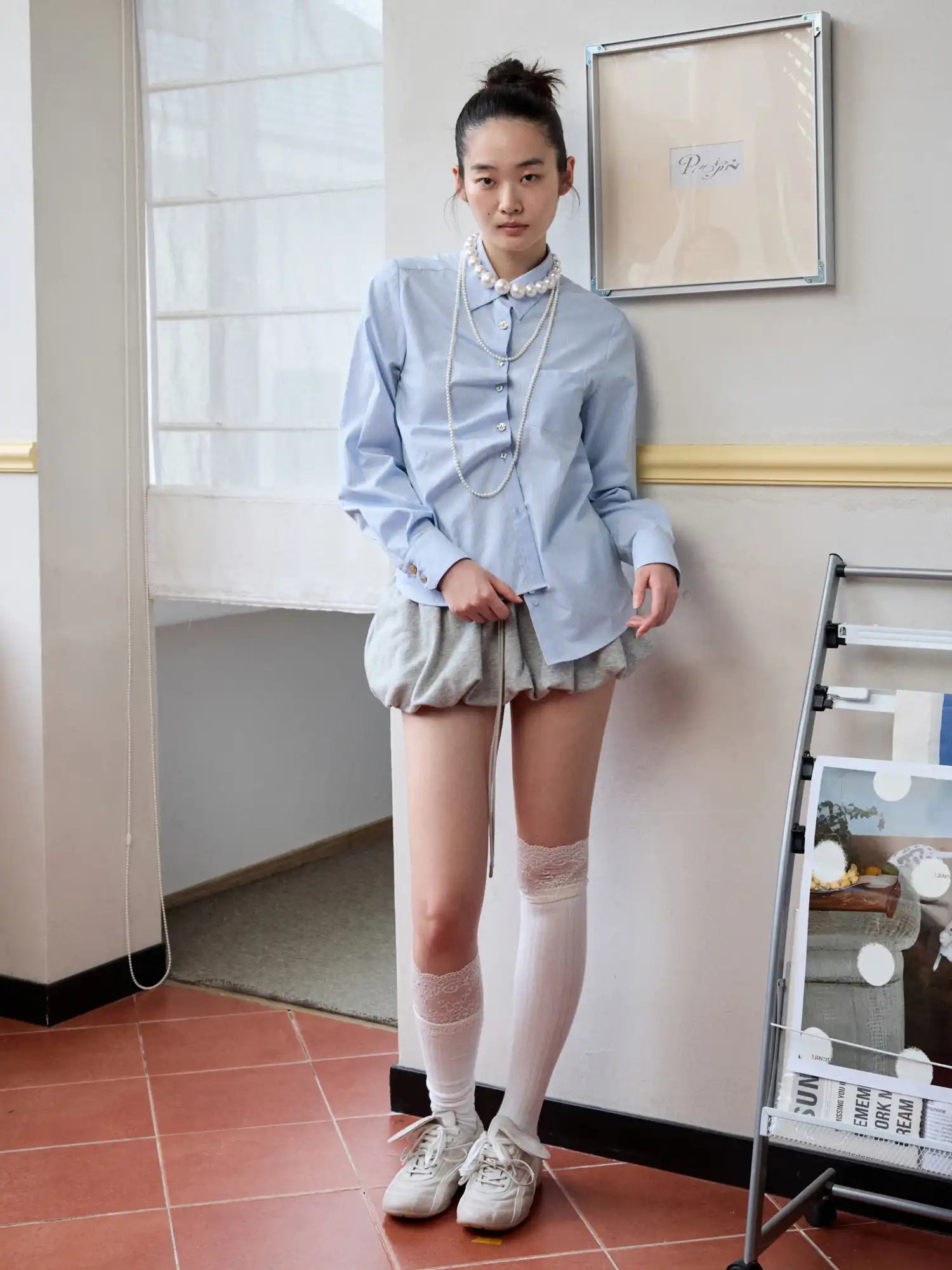 1Jinn Studio White Shell Button Shirt | Canton Collective