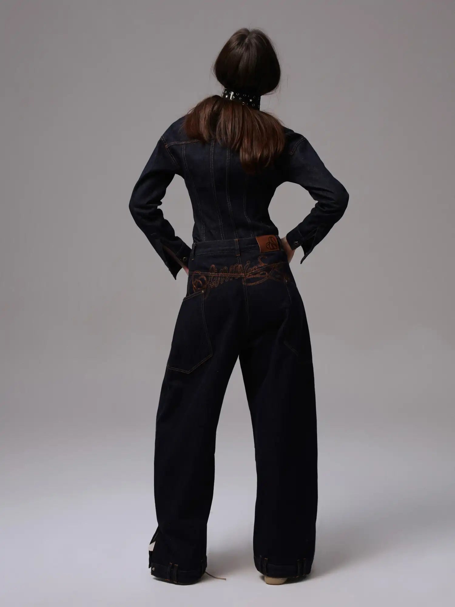 1Jinn Studio Wide Shoulder Jean Jacket | Canton Collective