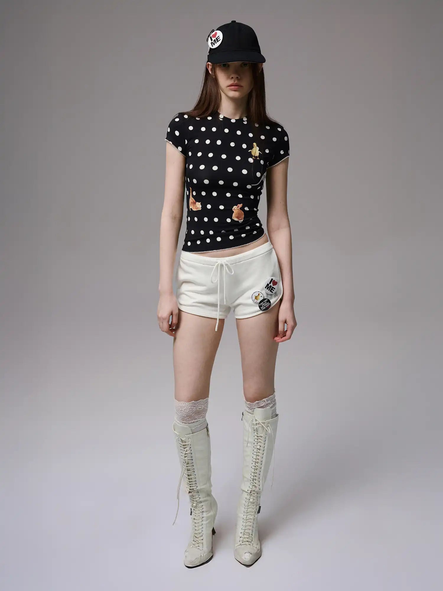 1Jinn Studio Women's Animal Polka Dot Top | Canton Collective