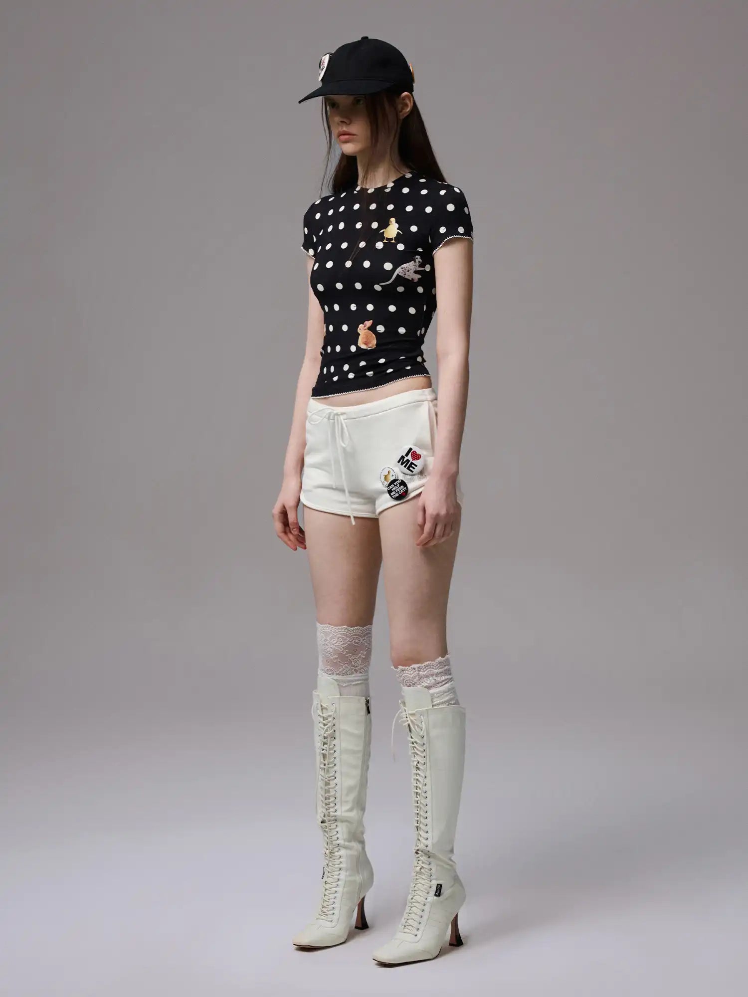 1Jinn Studio Women's Animal Polka Dot Top | Canton Collective