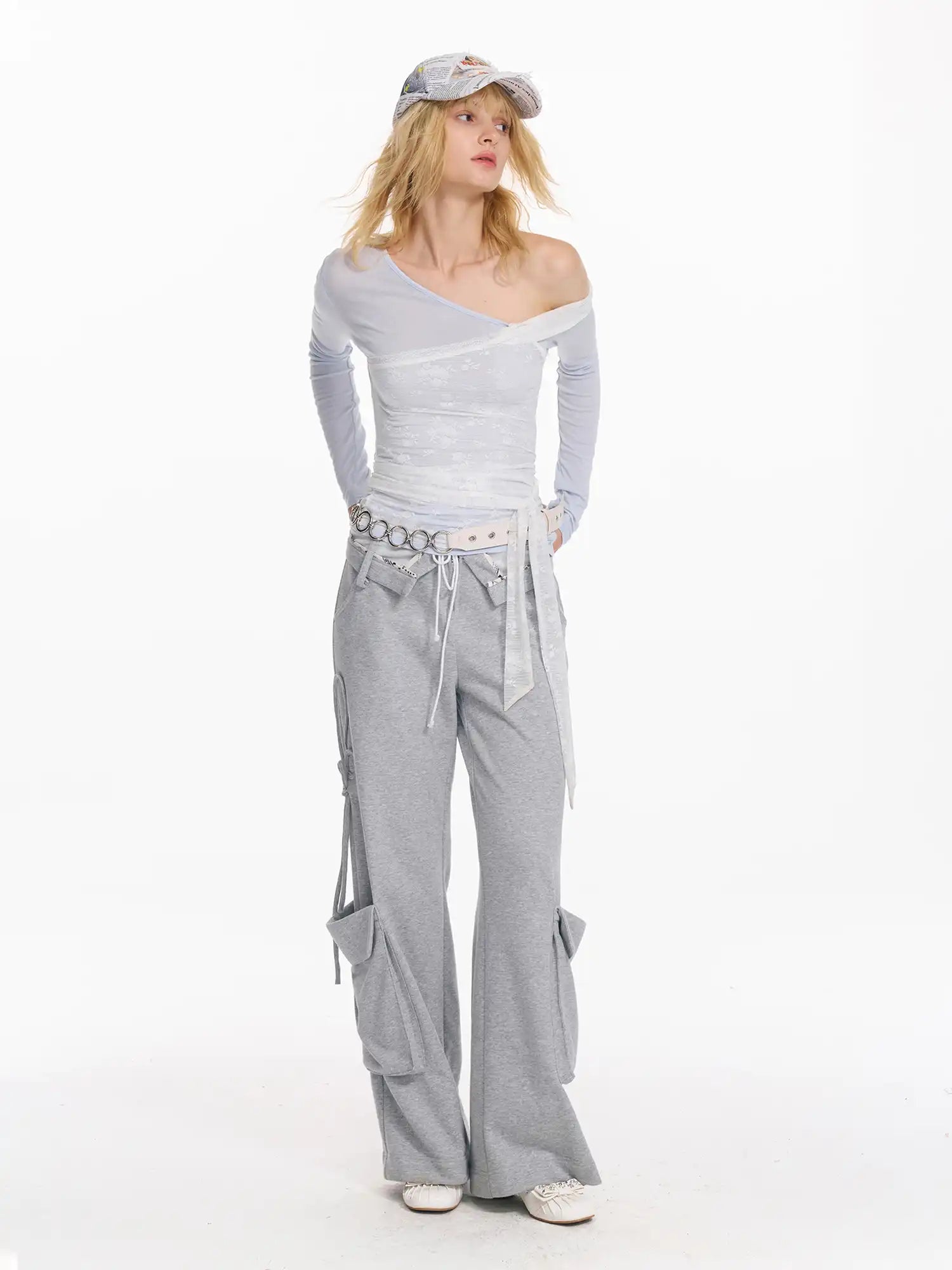 2th Desire Women's Asymmetric Lace Top | Canton Collective