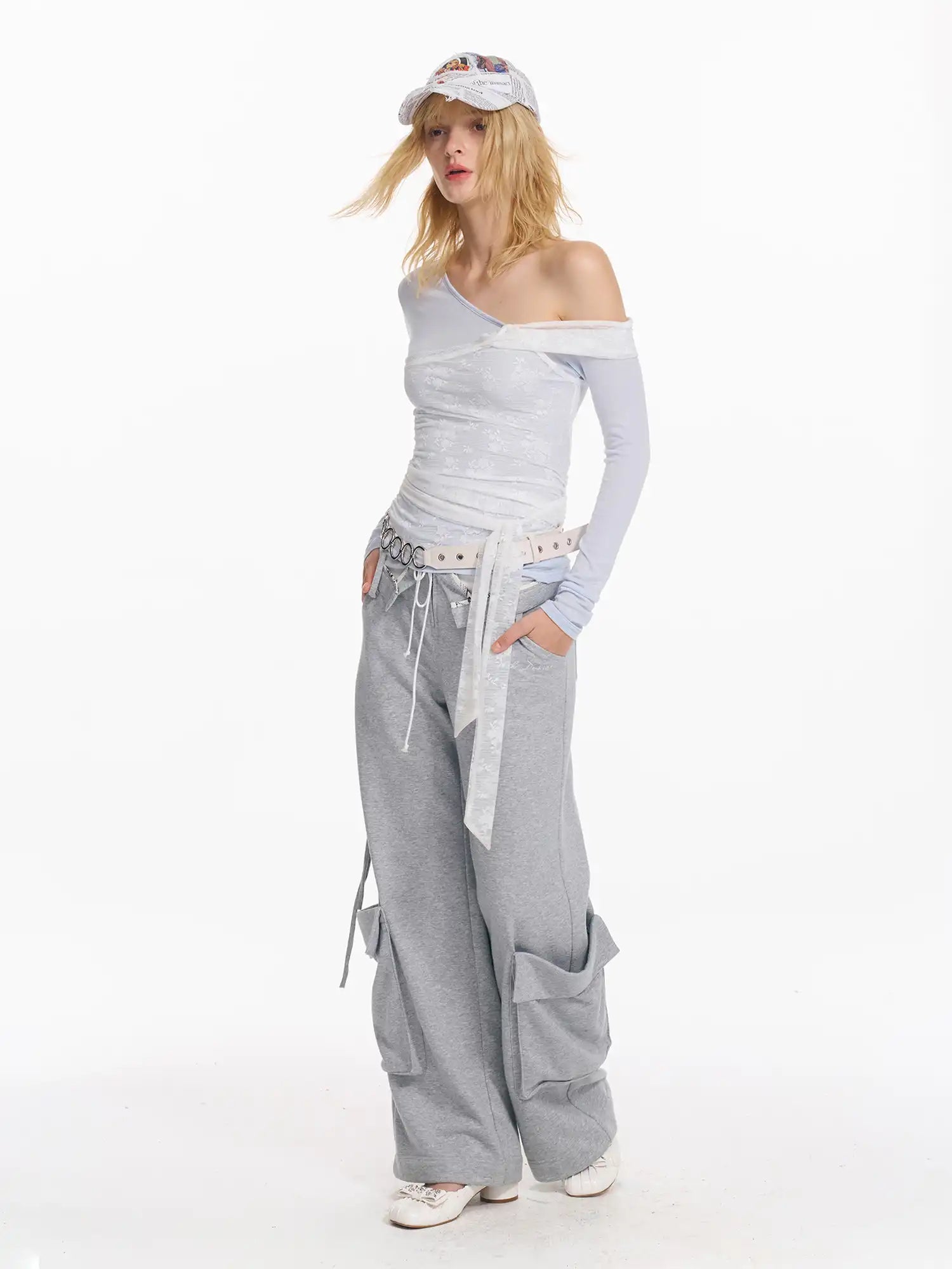 2th Desire Women's Asymmetric Lace Top | Canton Collective