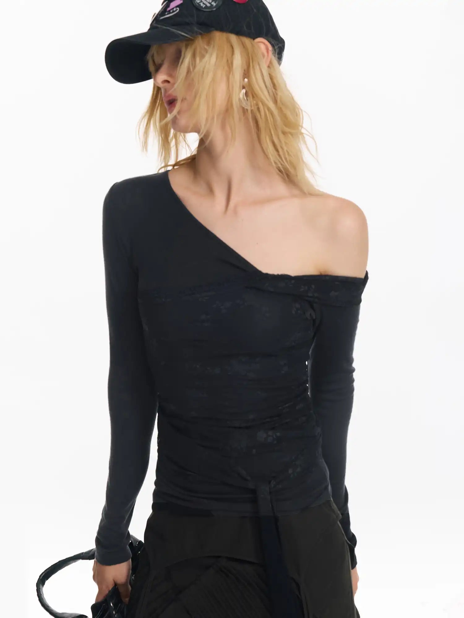 2th Desire Women's Asymmetric Lace Top | Canton Collective