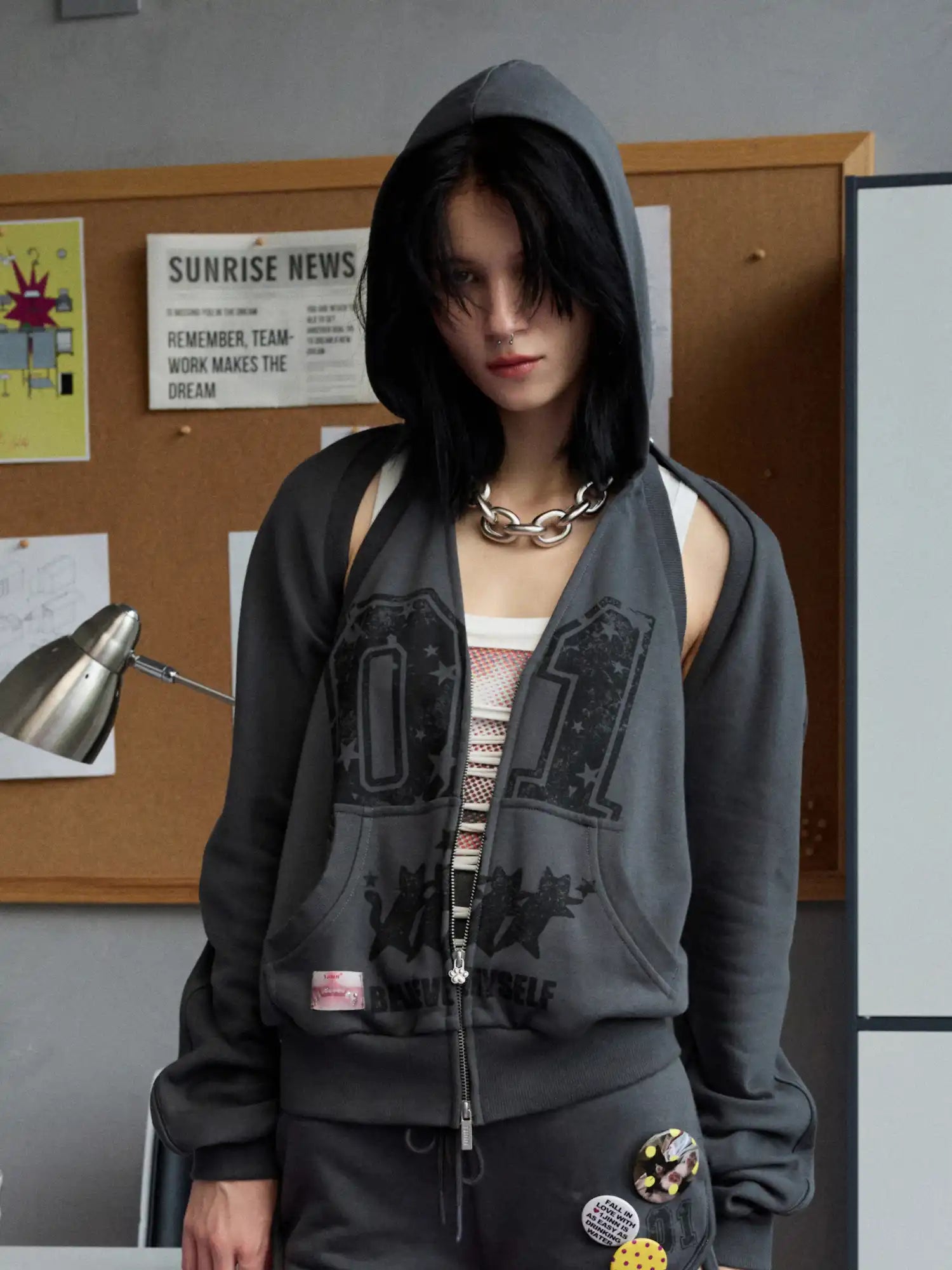 1Jinn Studio Women's Backless Hoodie Vest Set | Canton Collective