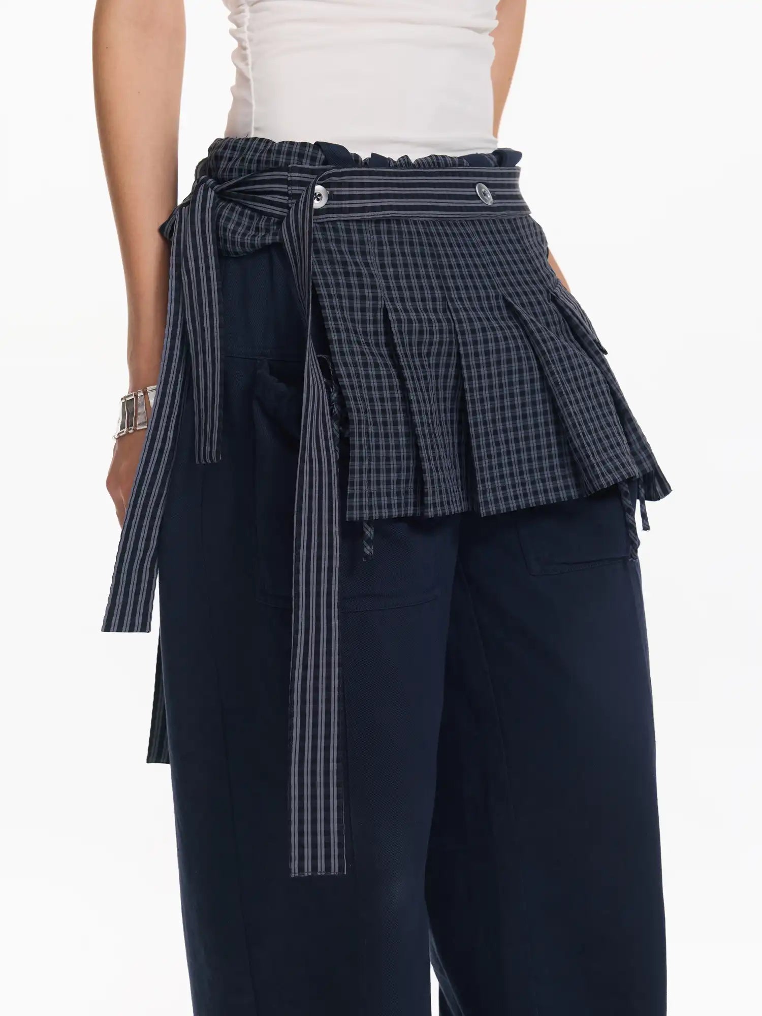 2th Desire Women's Check Pattern Corset Belt | Canton Collective