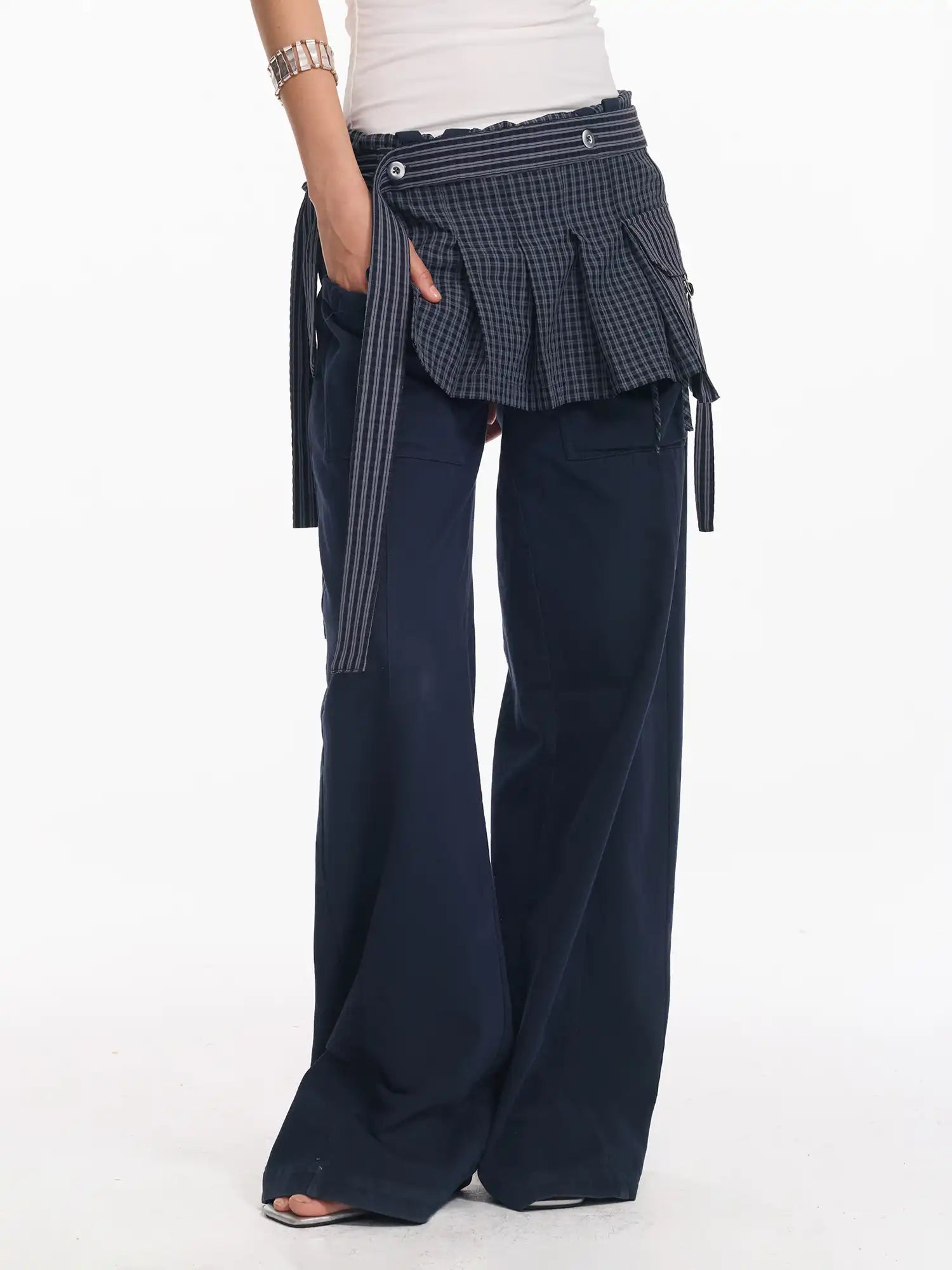 2th Desire Women's Check Pattern Corset Belt | Canton Collective