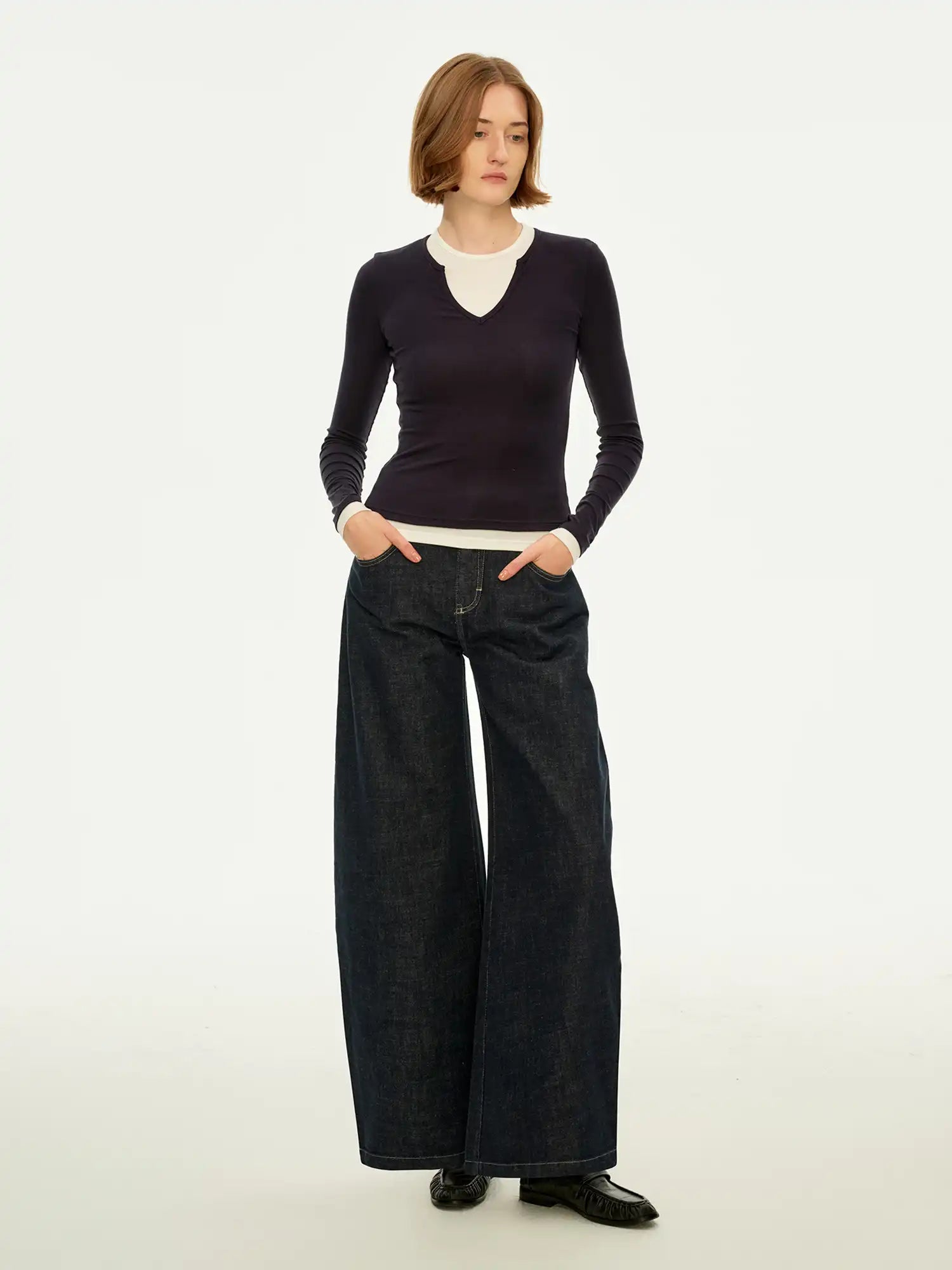 FirstFloor Women's Faux Layered Top | Canton Collective